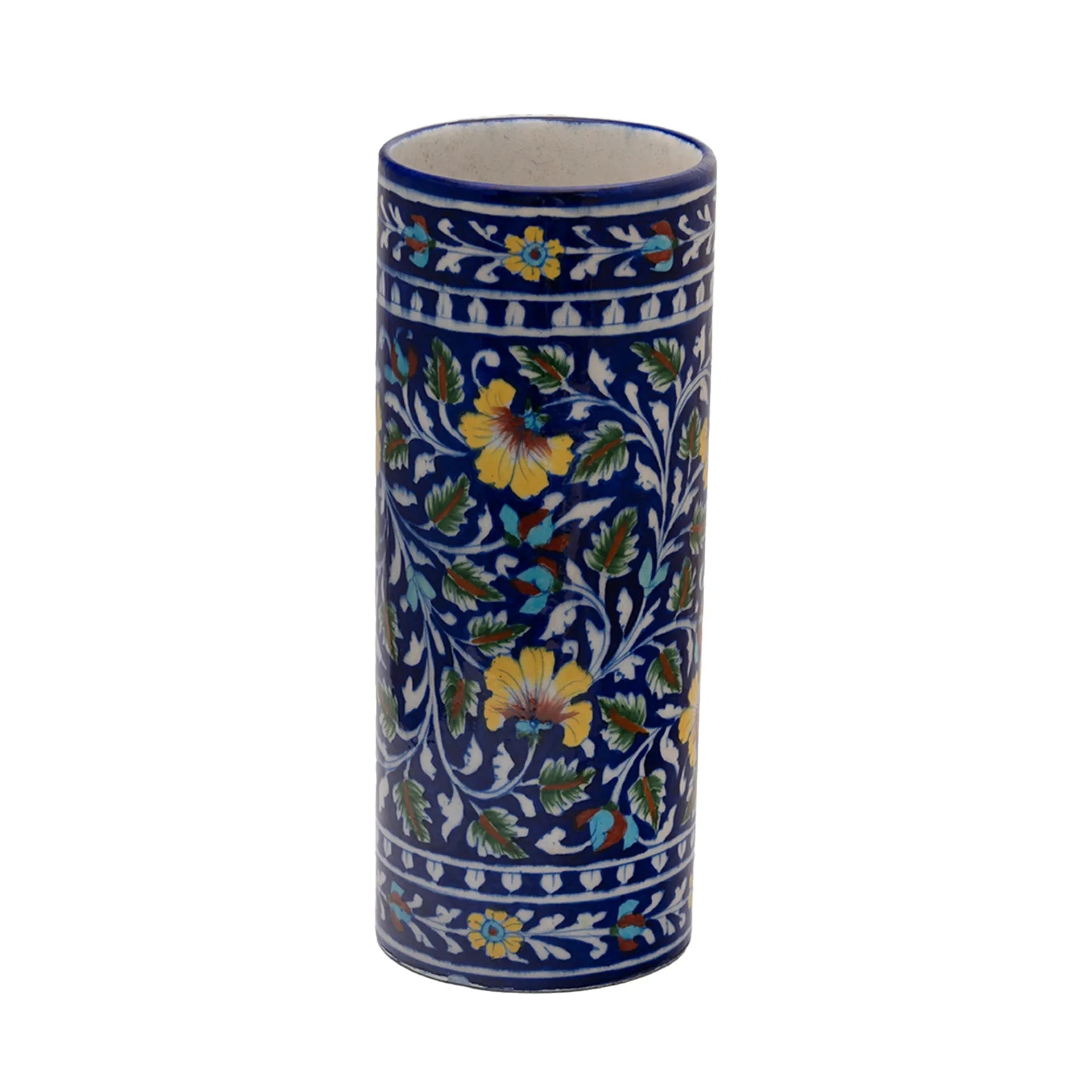 Blue Pottery - CYLINDER 12 INCHES