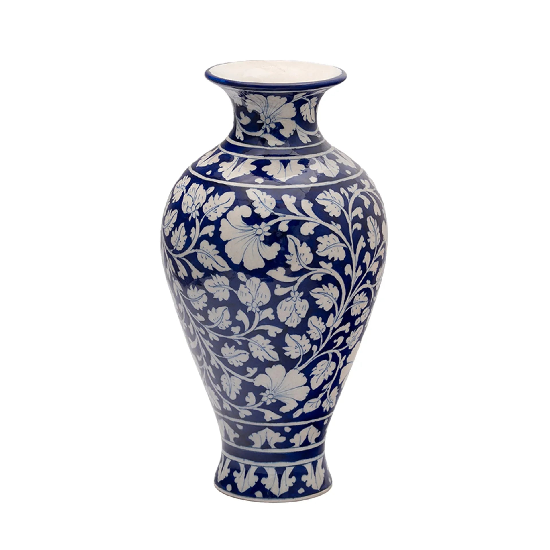 Blue Pottery - SARAS VASE 12 INCHES
