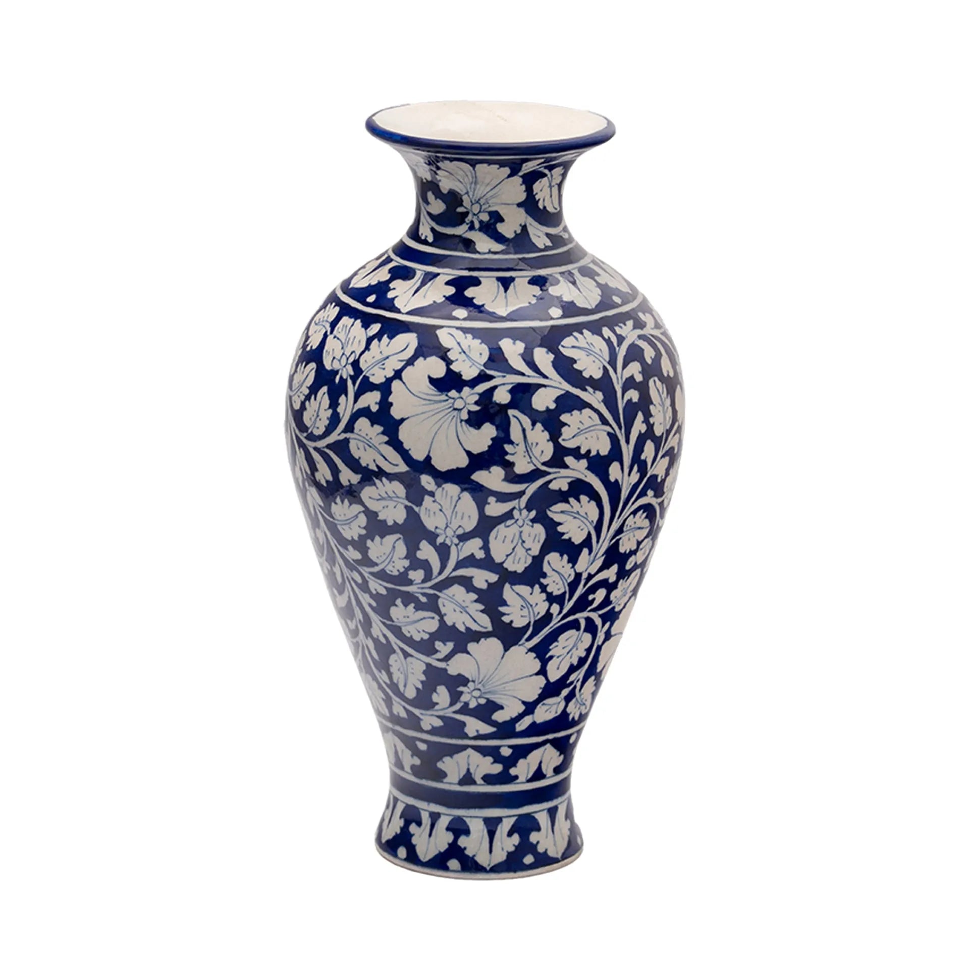 Blue Pottery - SARAS VASE 12 INCHES