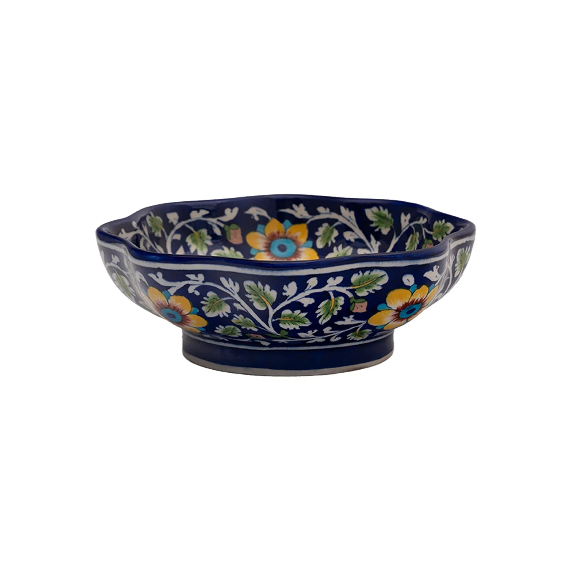 Blue Pottery - LOTUS BOWL 9 INCHES