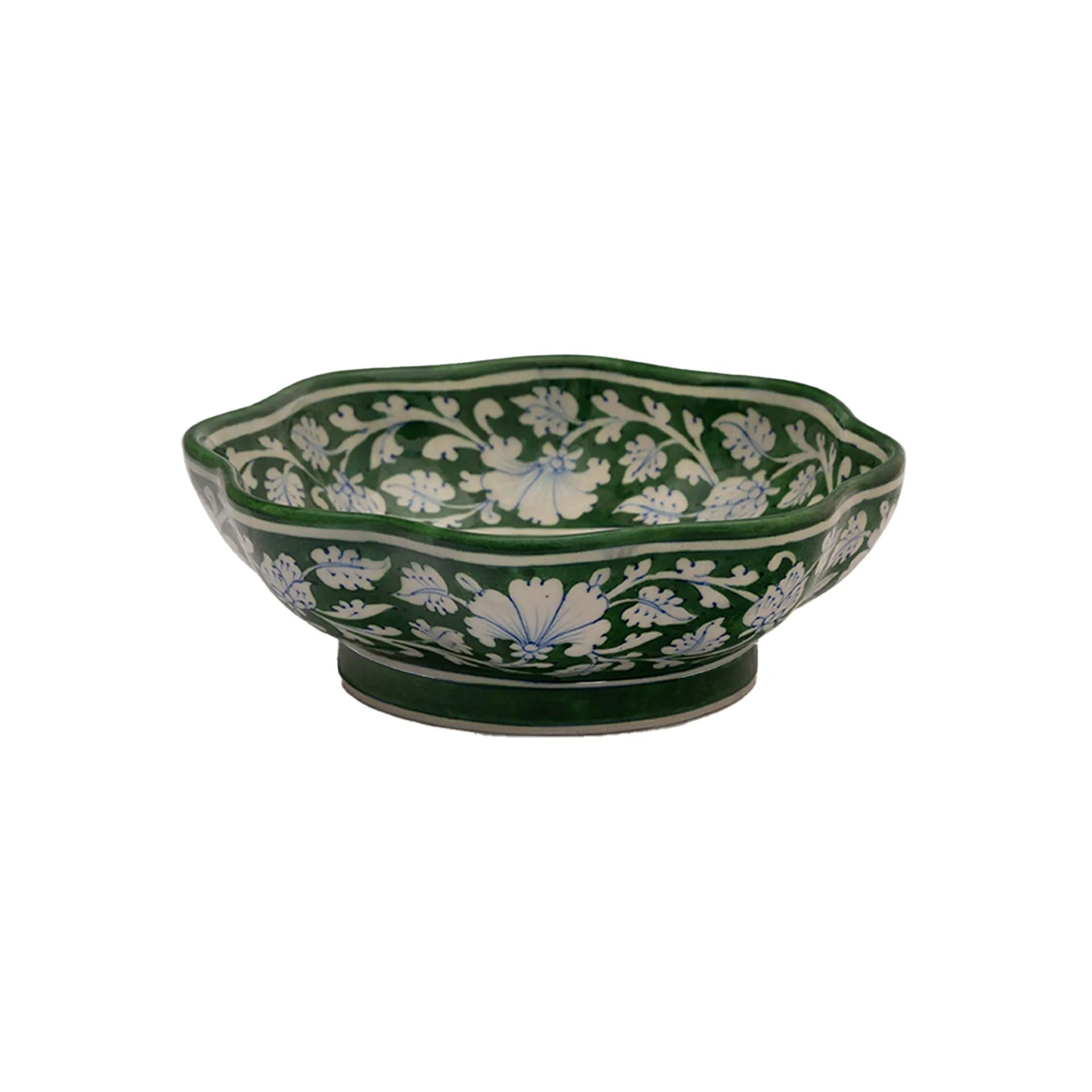 Blue Pottery - LOTUS BOWL 9 INCHES