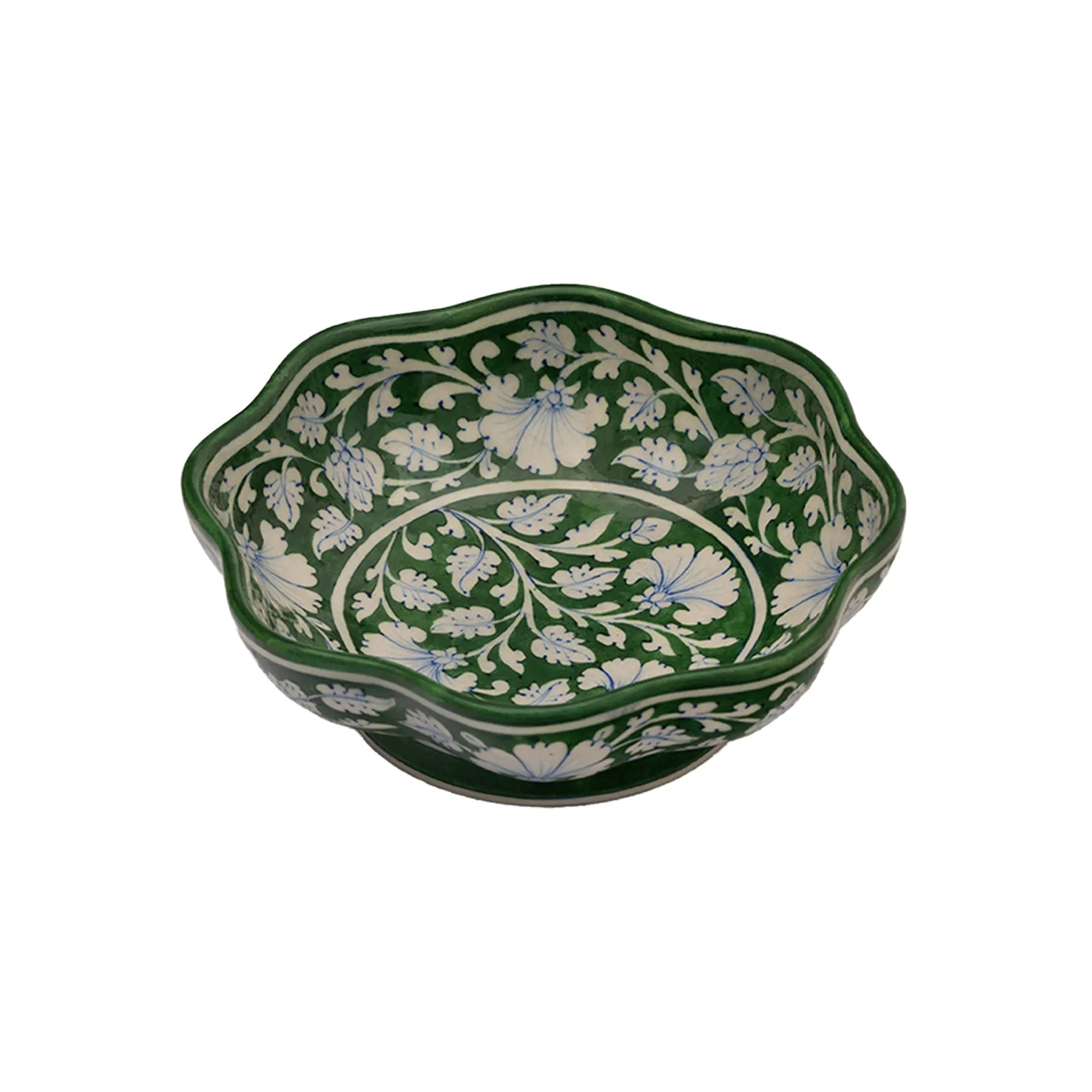 Blue Pottery - LOTUS BOWL 9 INCHES