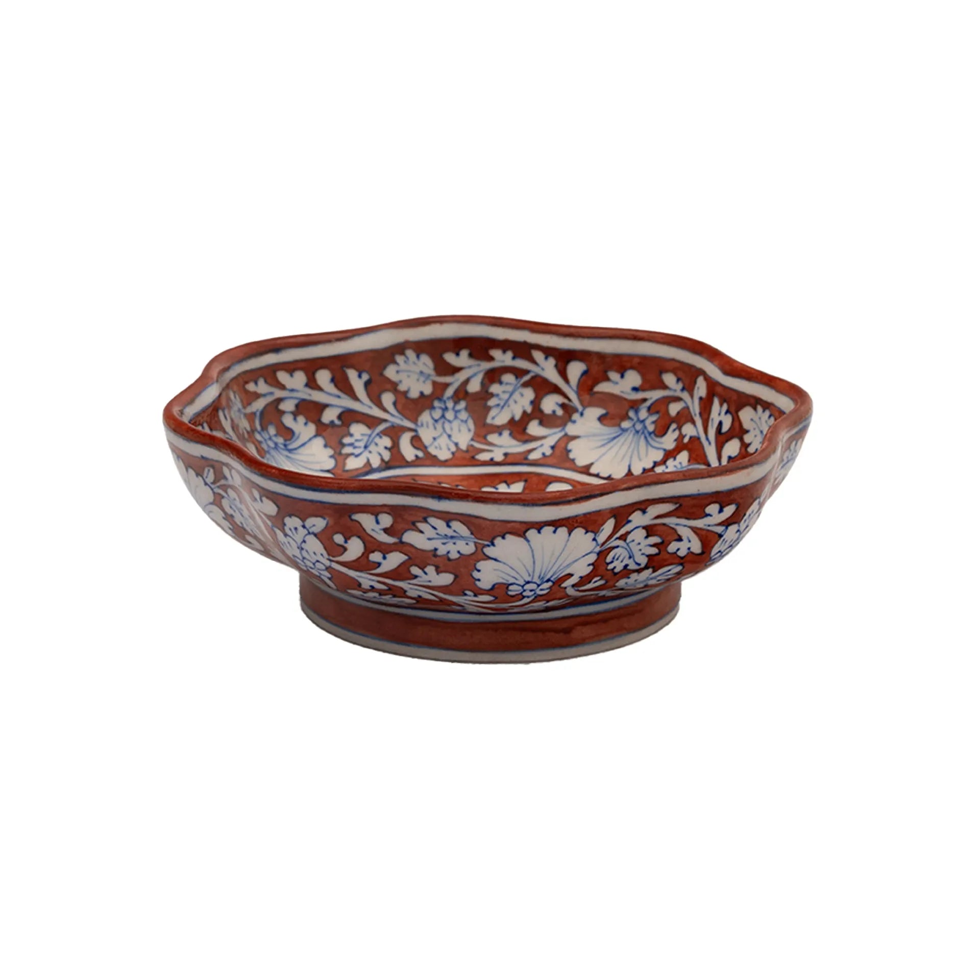 Blue Pottery - LOTUS BOWL 9 INCHES