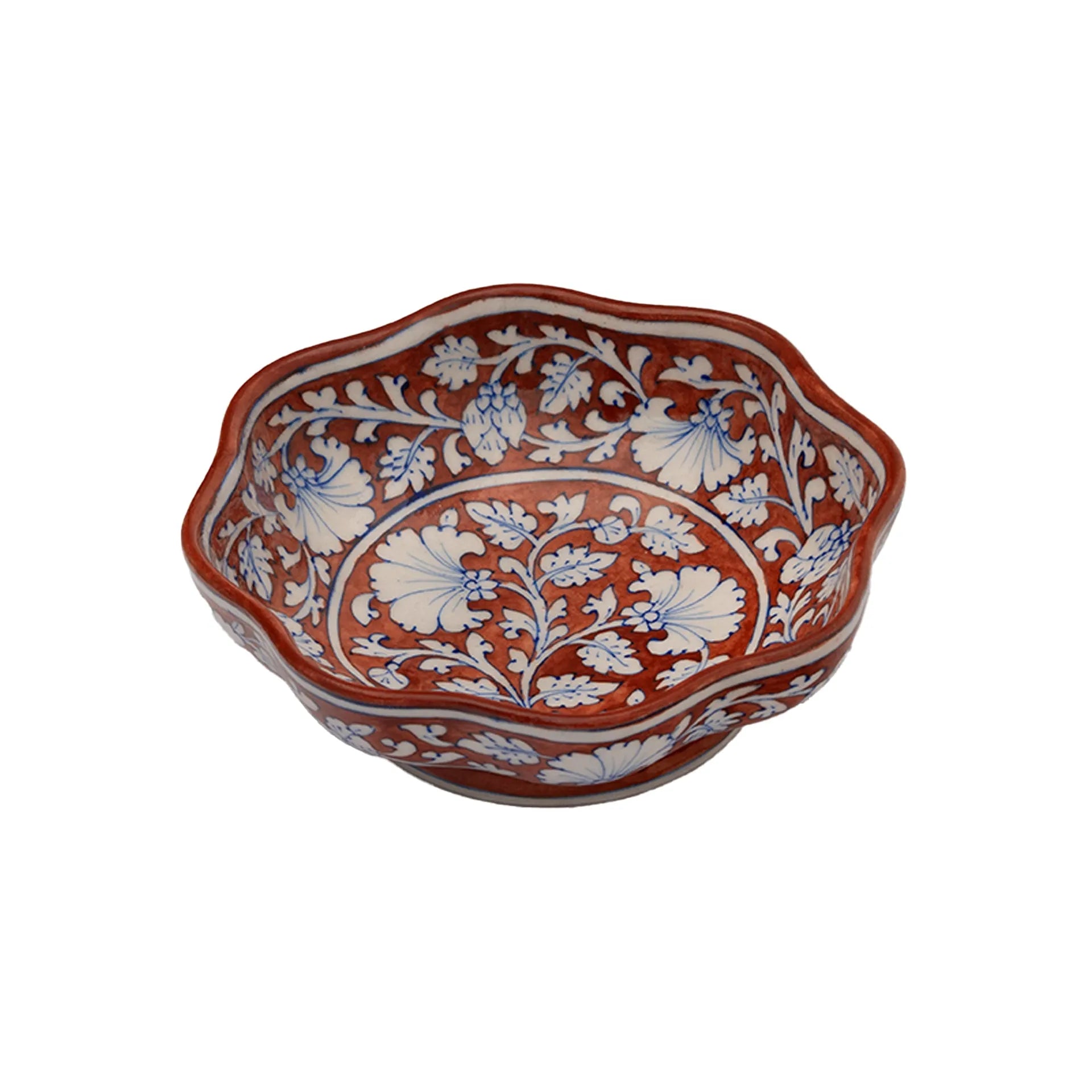 Blue Pottery - LOTUS BOWL 9 INCHES