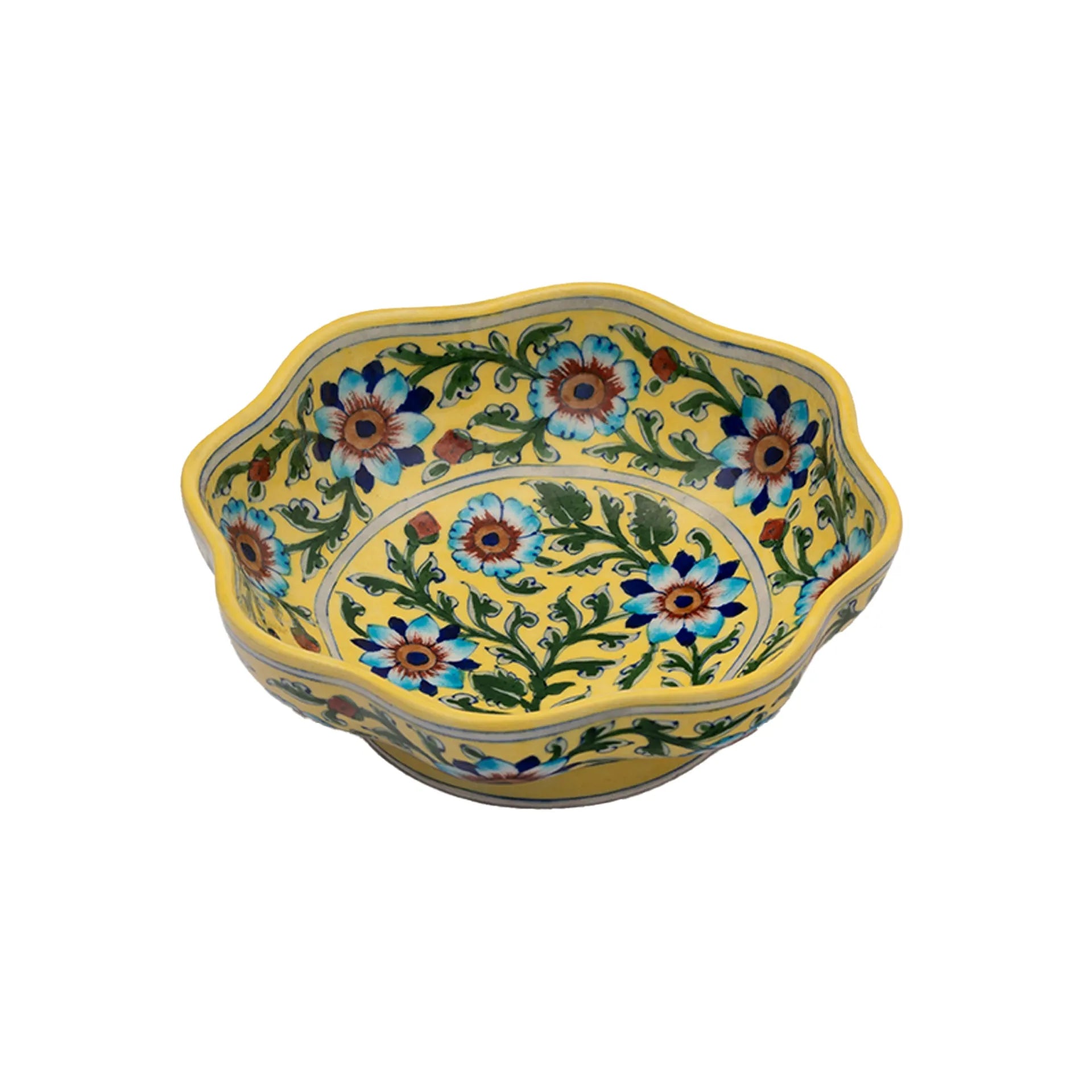 Blue Pottery - LOTUS BOWL 9 INCHES