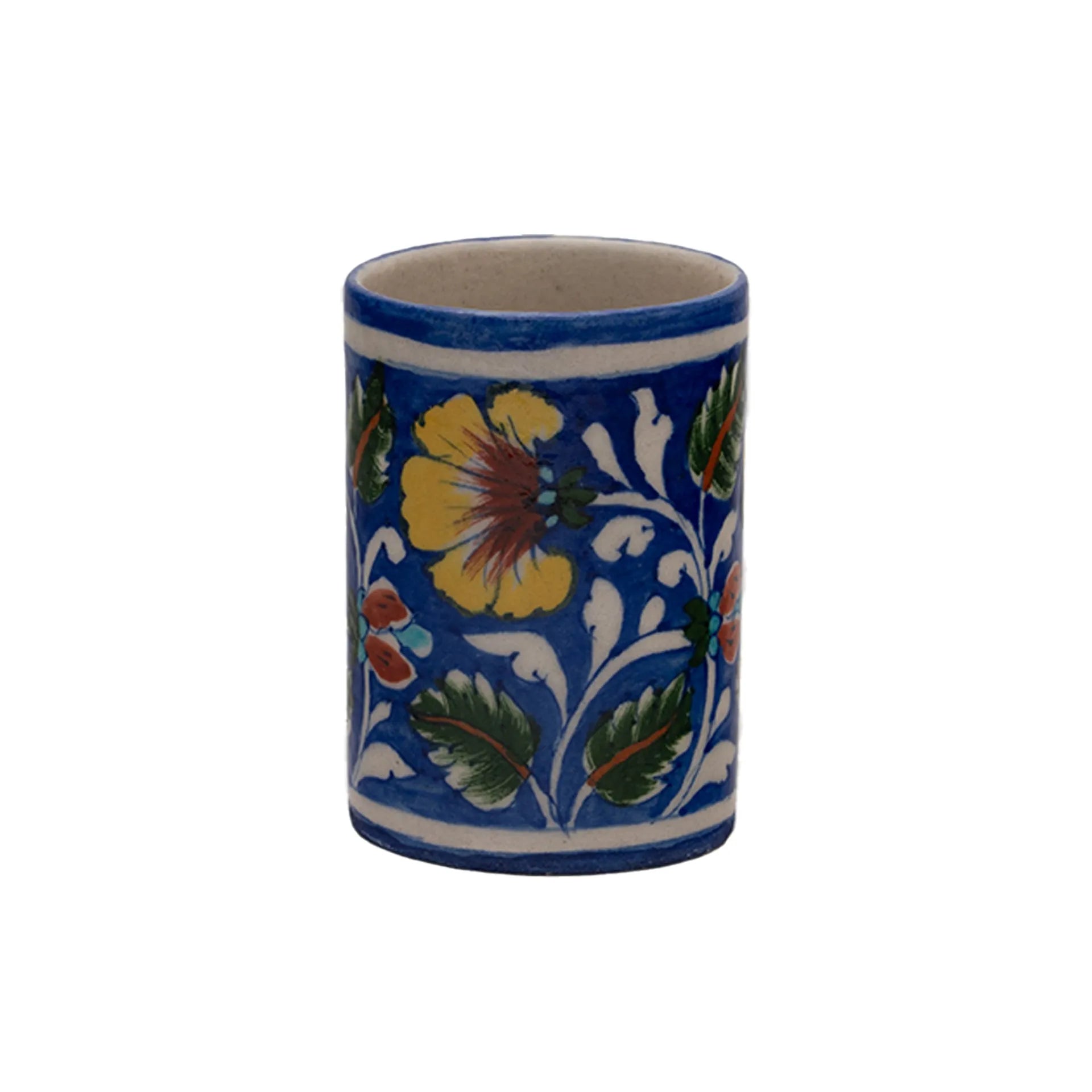 Blue Pottery - PEN STAND 4 INCHES