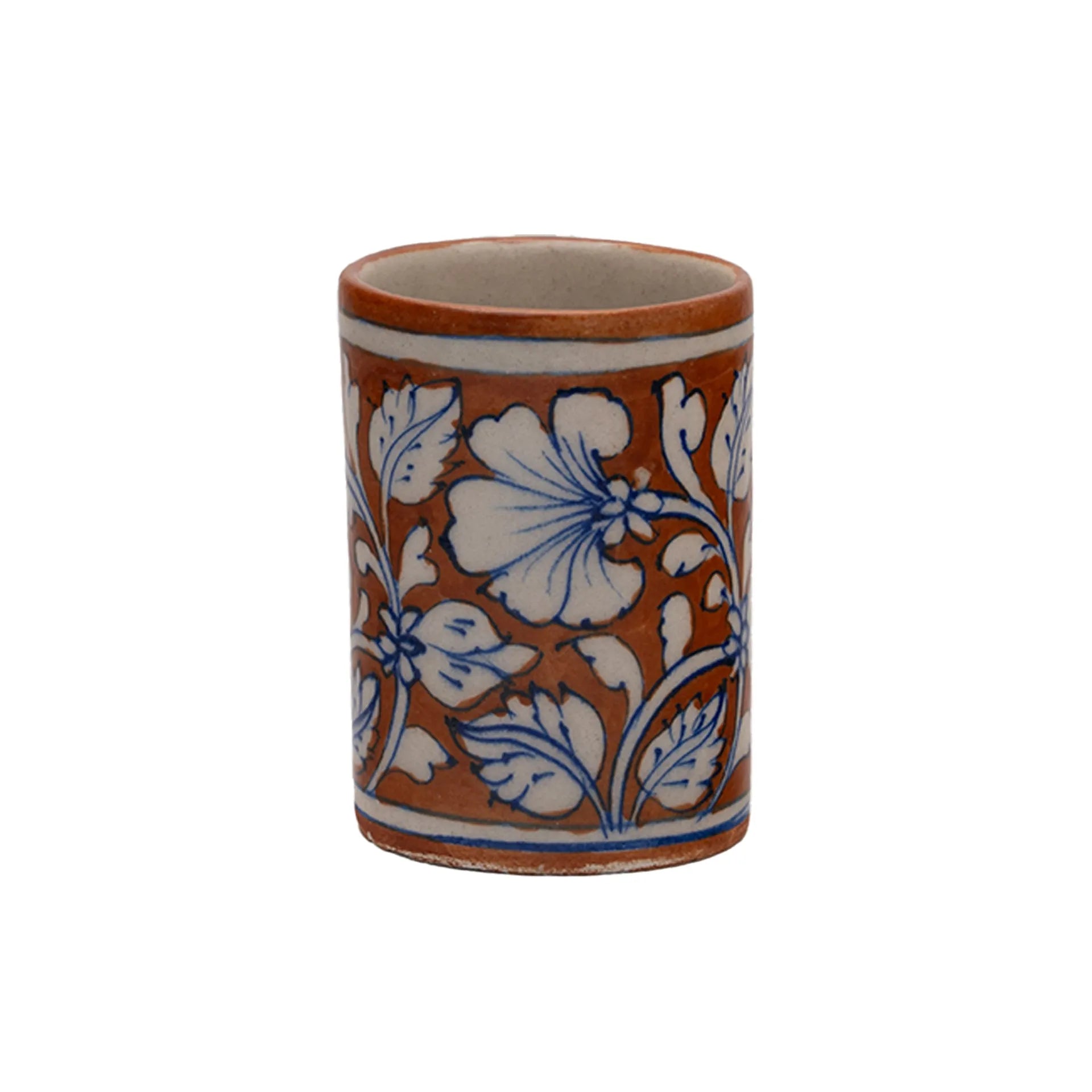 Blue Pottery - PEN STAND 4 INCHES
