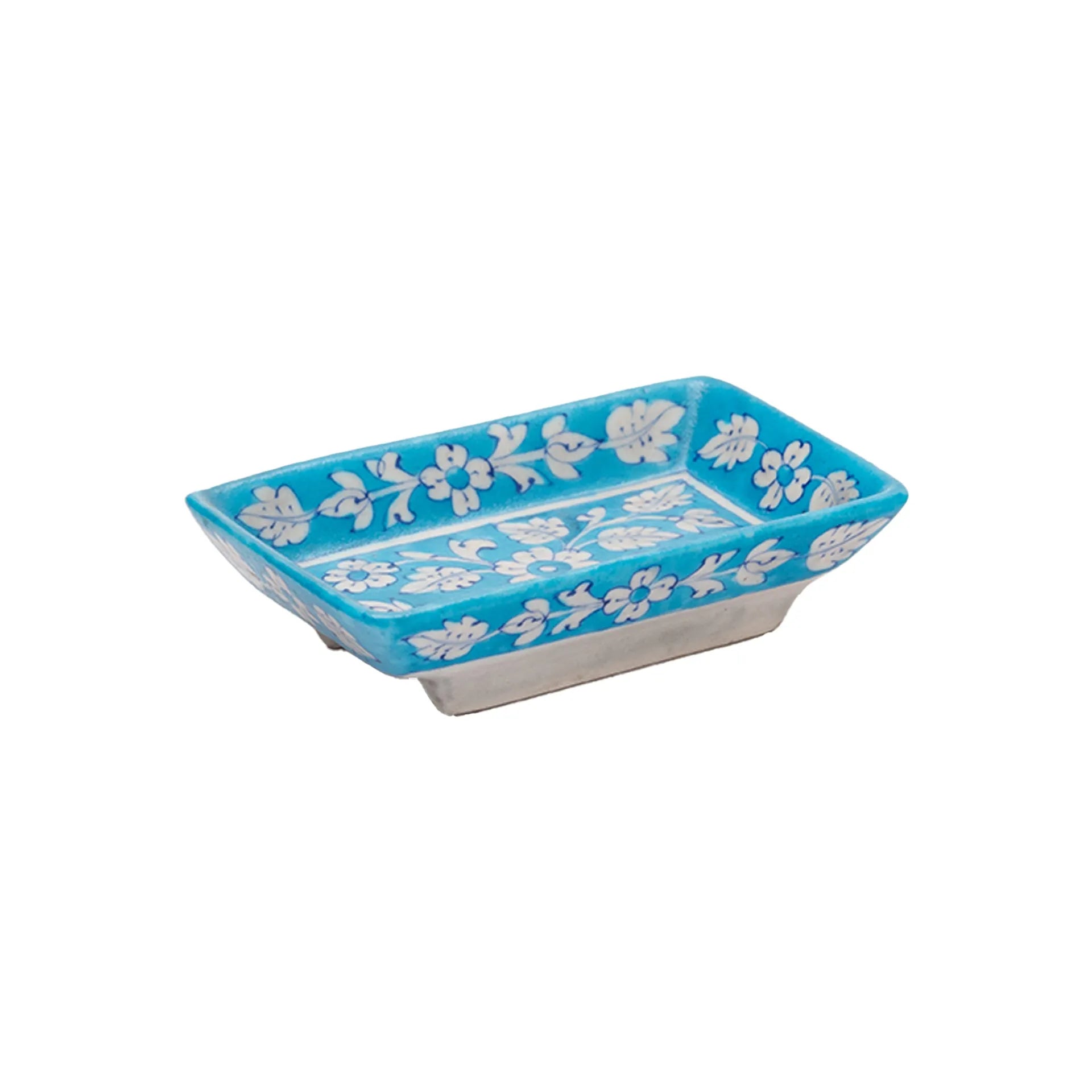 Blue Pottery - TRAY 4 BY 6 INCES