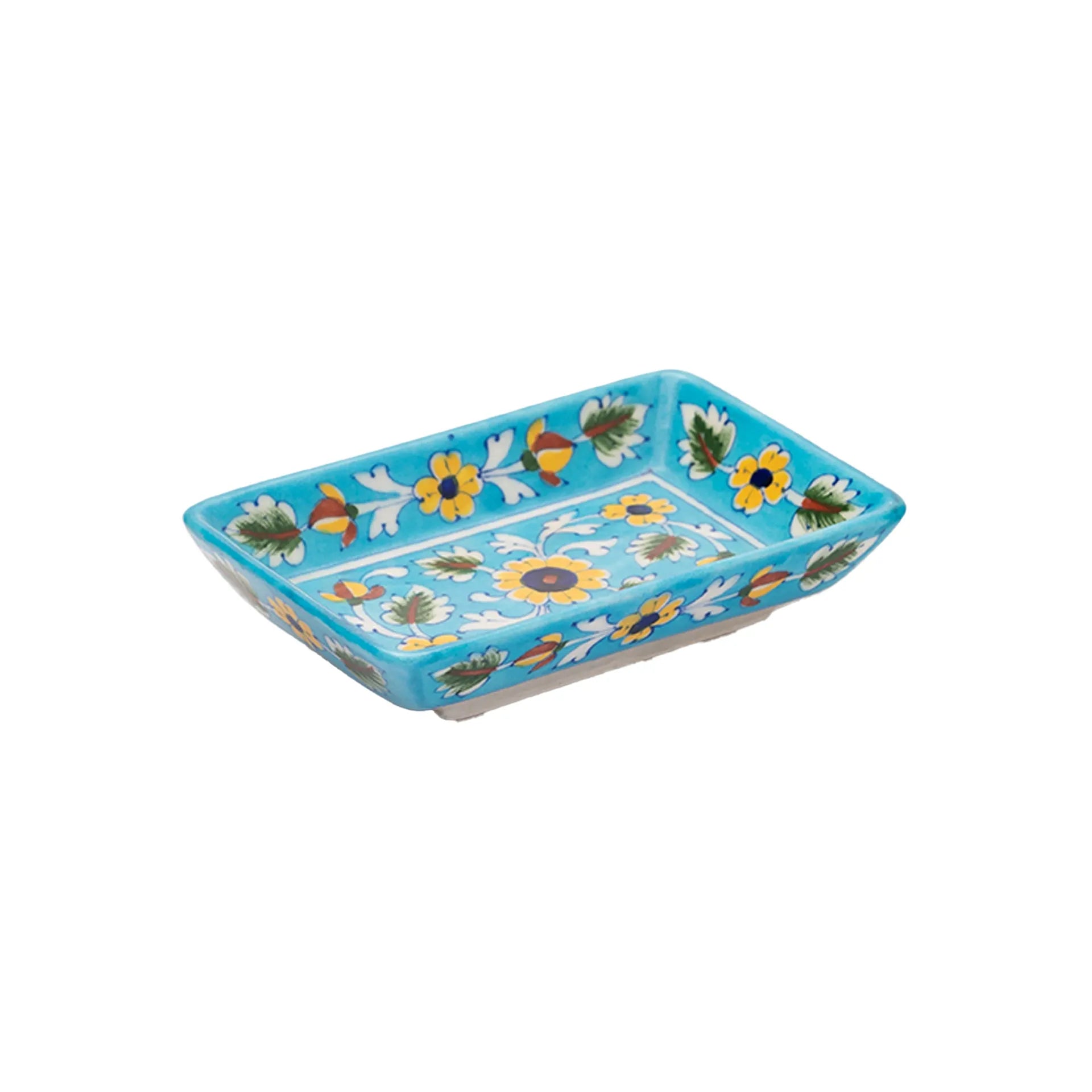 Blue Pottery - TRAY 4 BY 6 INCES