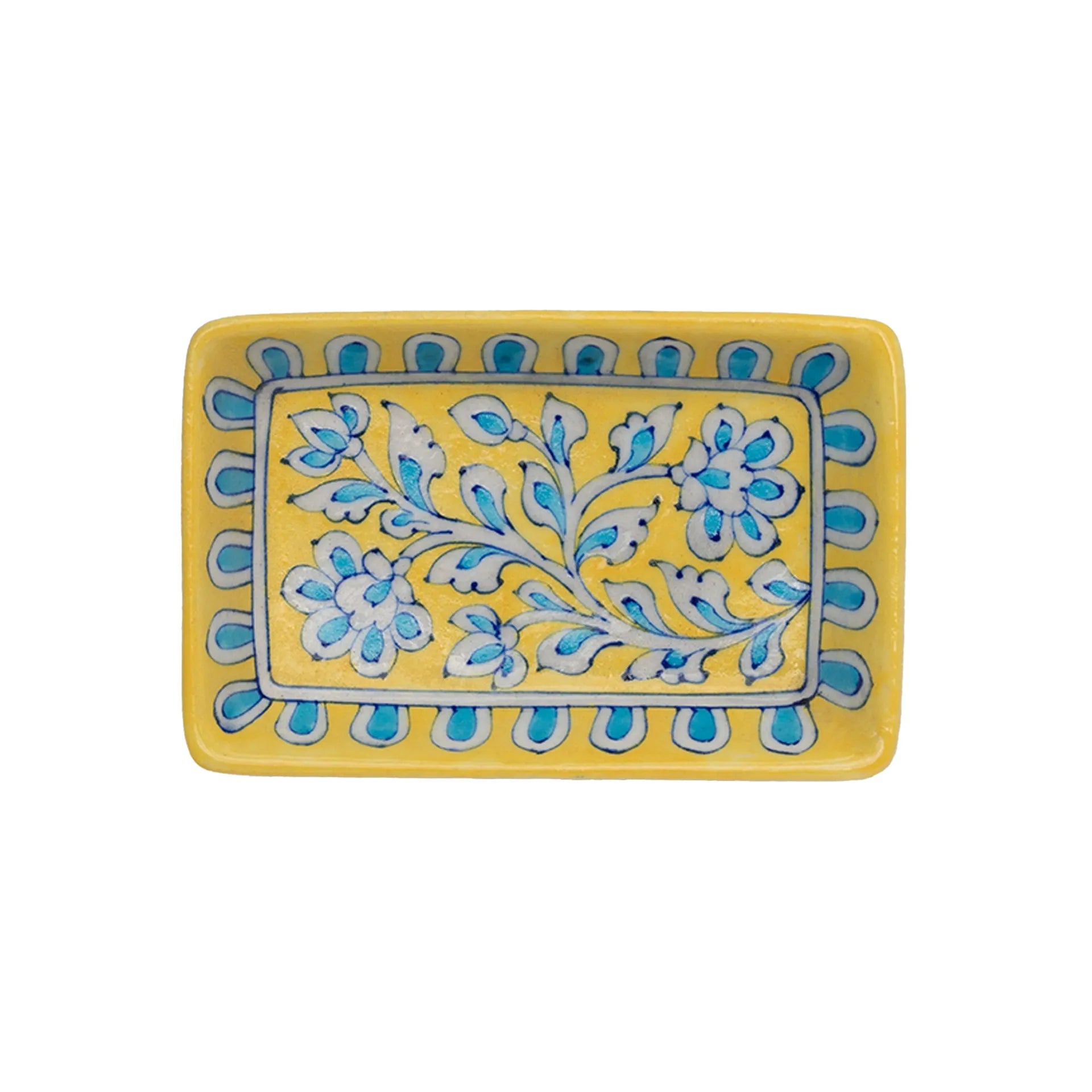 Blue Pottery - TRAY 4 BY 6 INCES