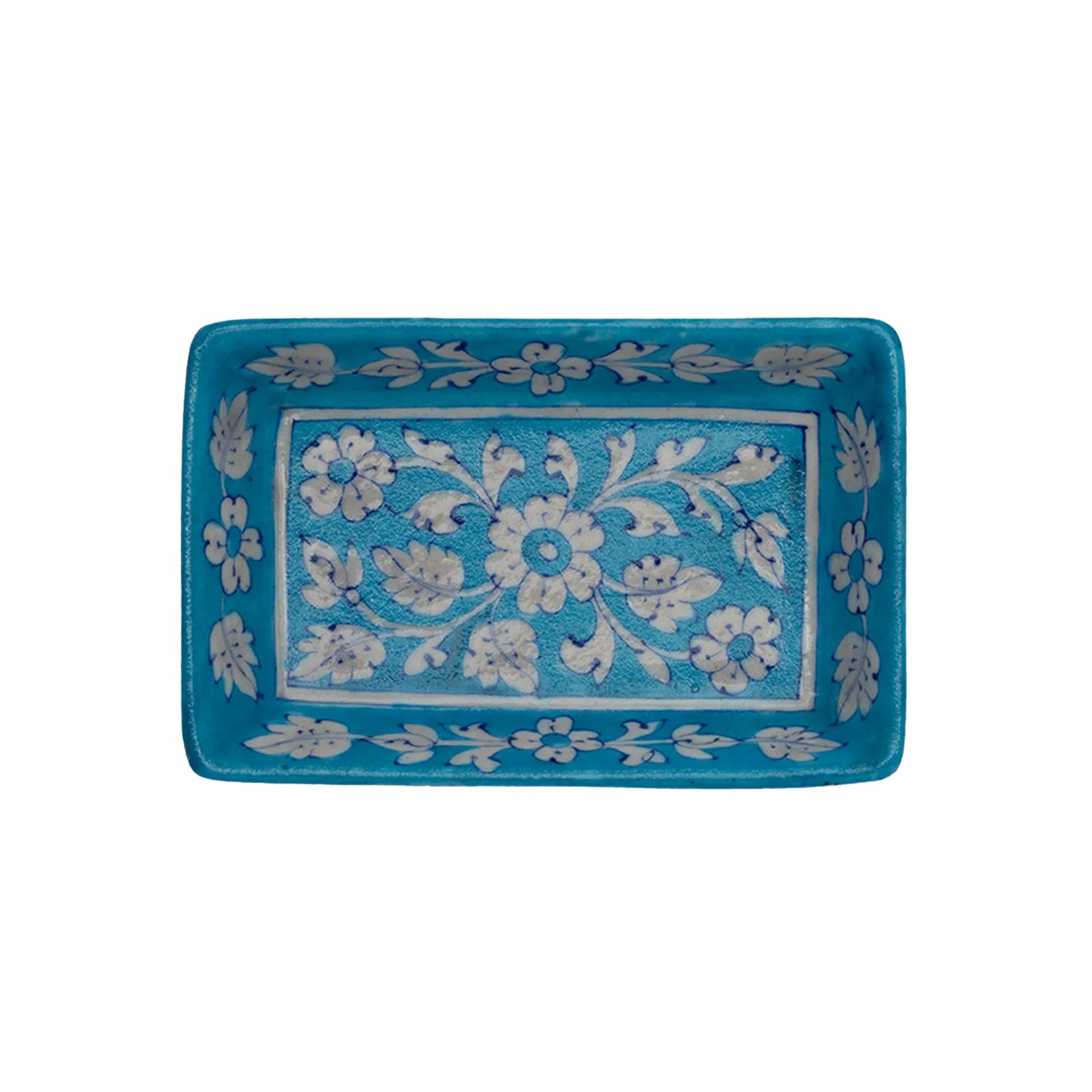 Blue Pottery - TRAY 4 x 6 INCHES