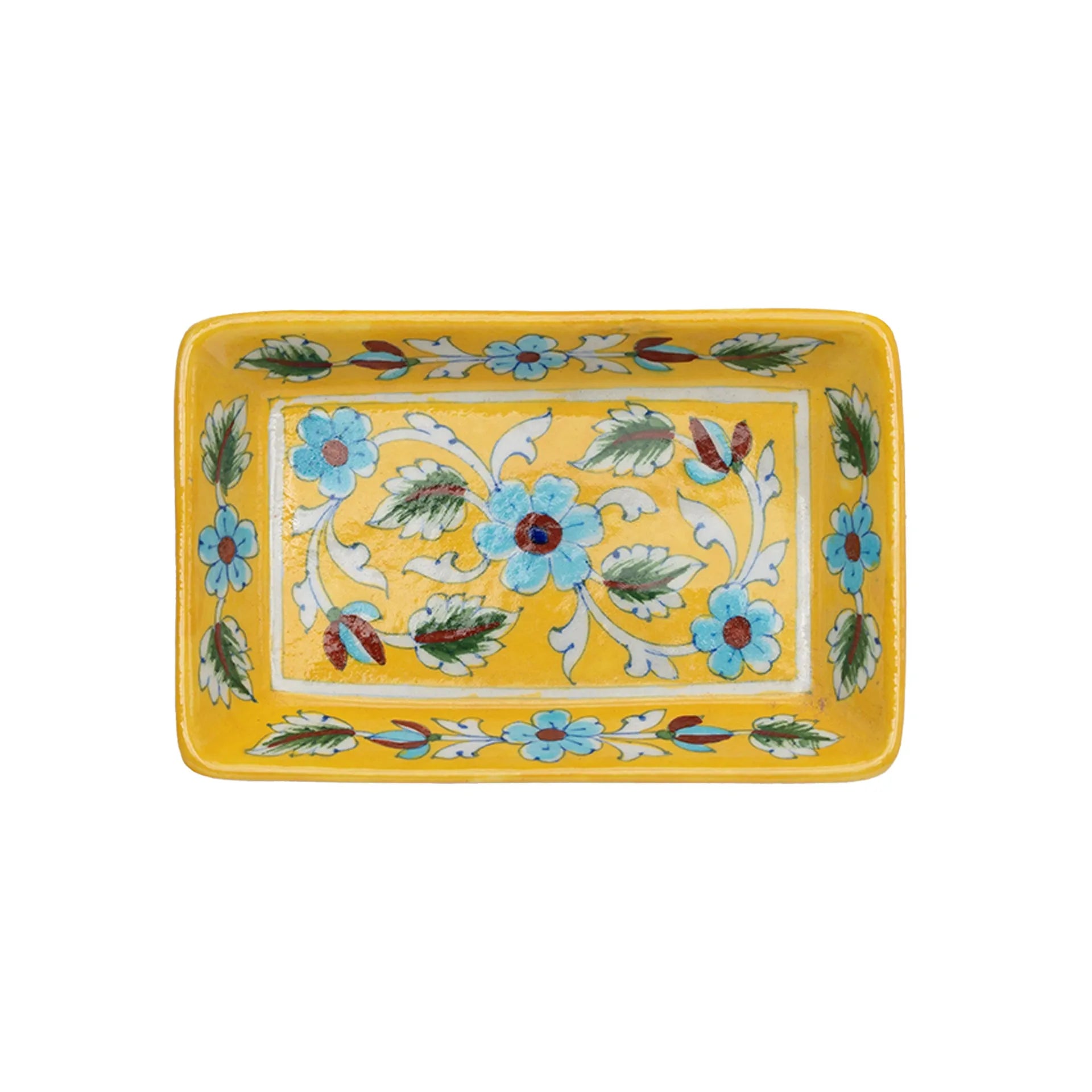 Blue Pottery - TRAY 4 BY 6 INCES