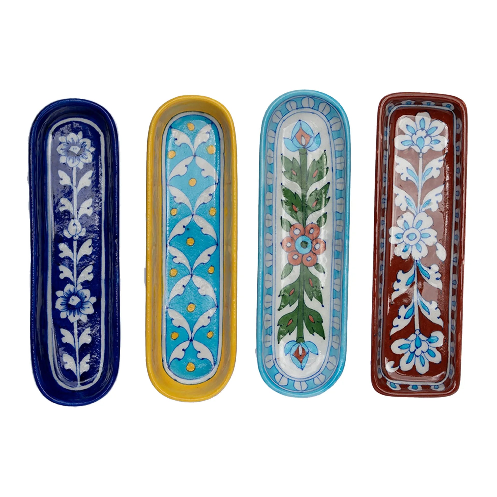 Blue Pottery - TRAY 4 BY 8 INCHES