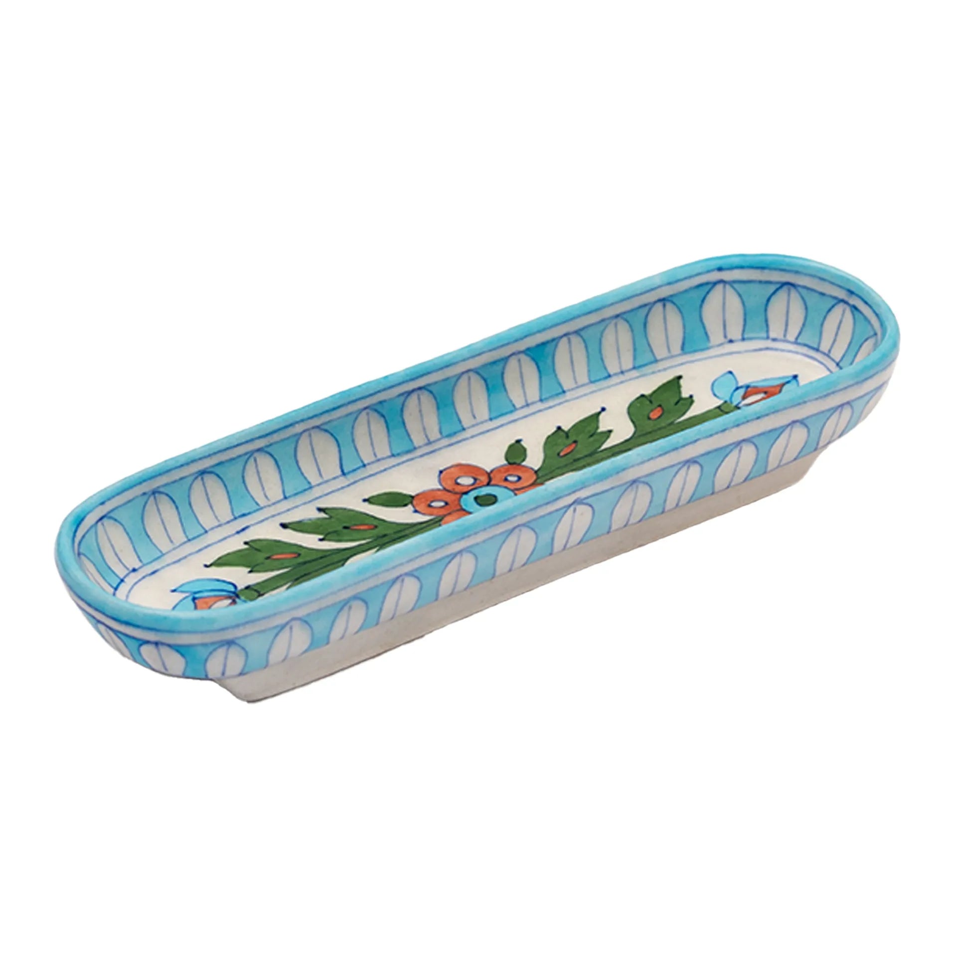 Blue Pottery - TRAY 2 BY 8 INCHES