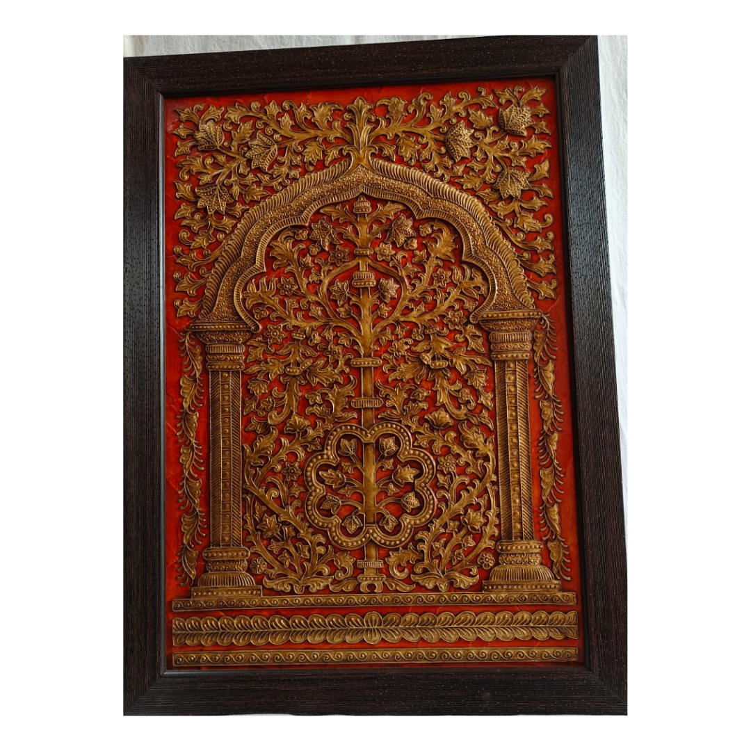 Stone Dust Painting – Ornamental Floral Arch