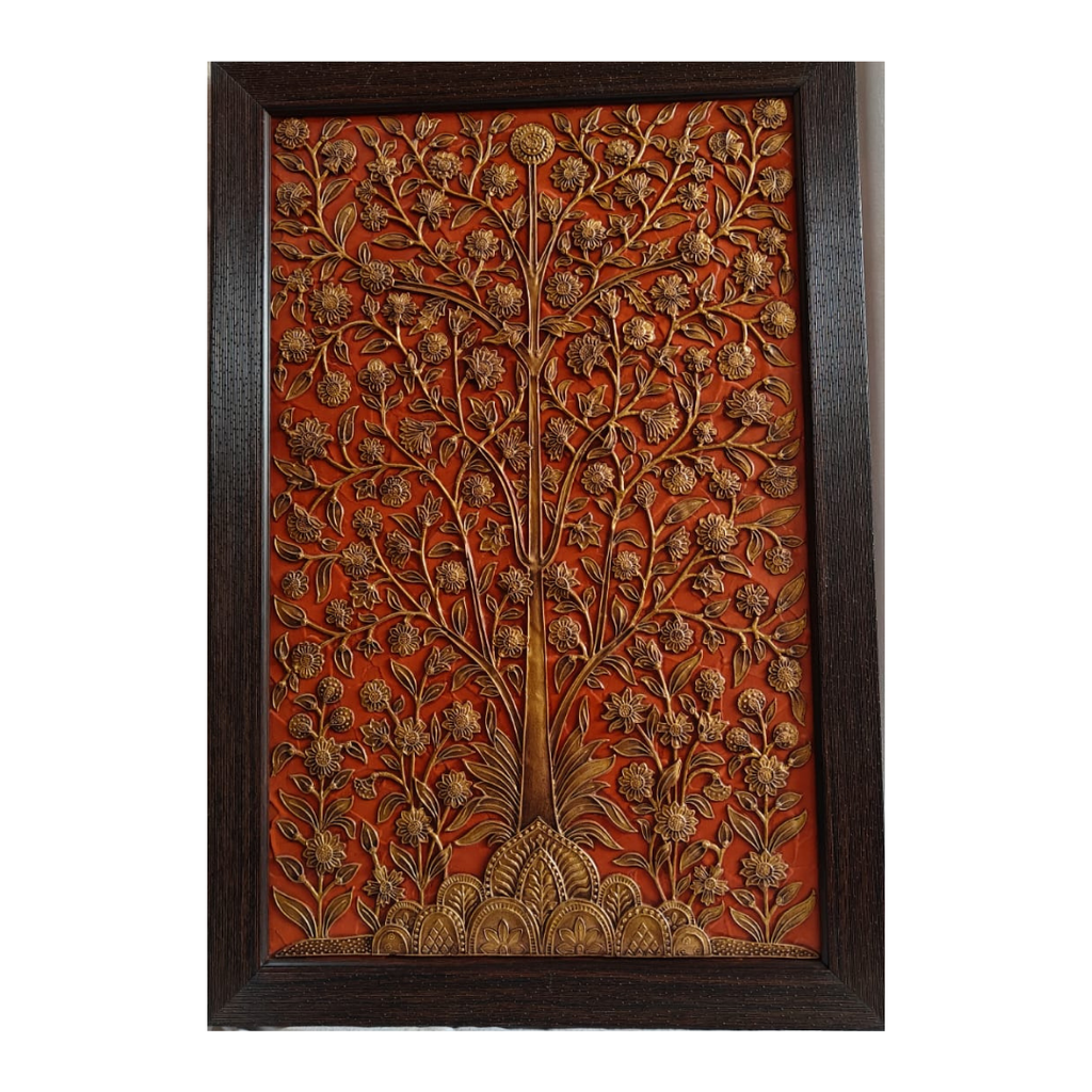 Stone Dust Painting – Flowering Tree