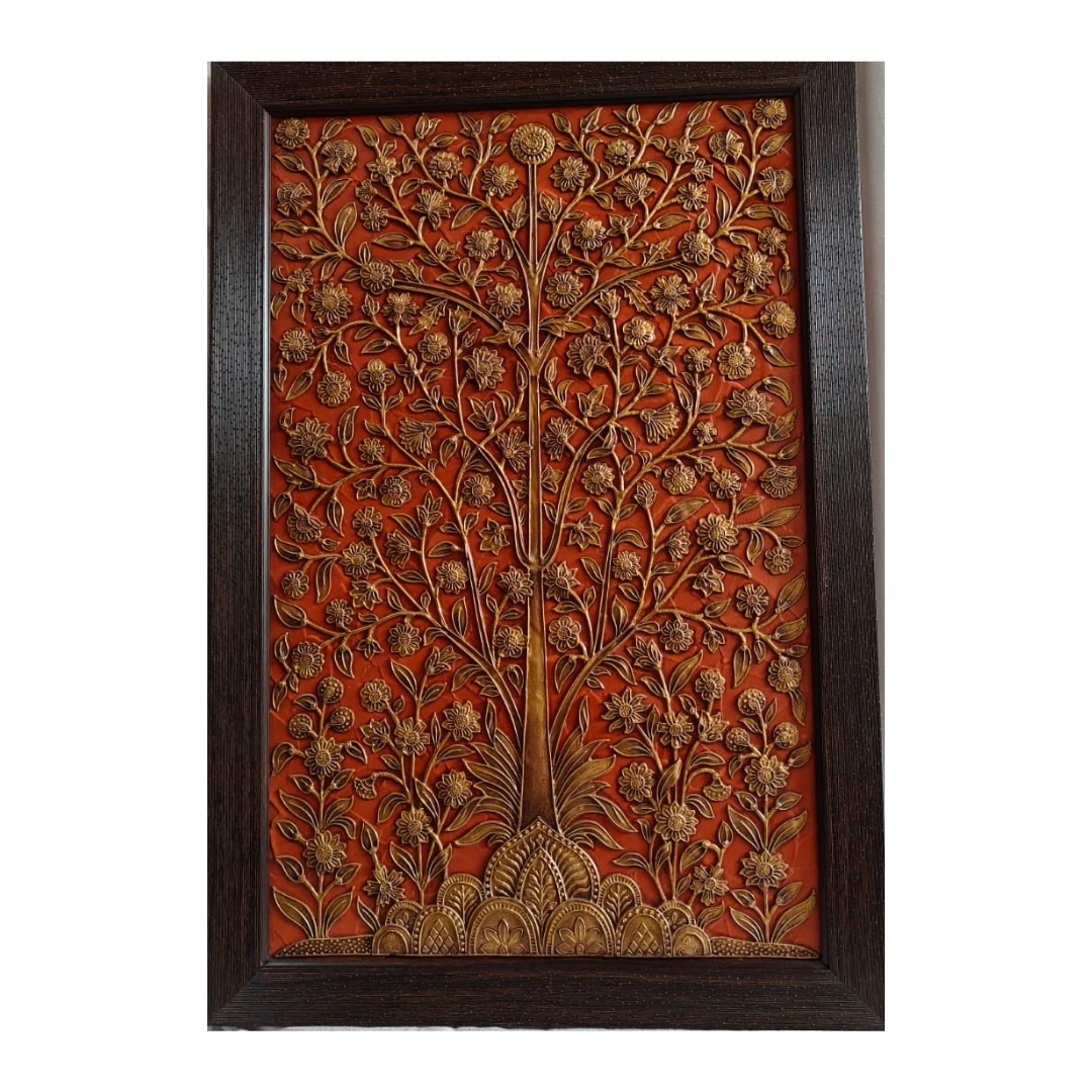 Stone Dust Painting – Flowering Tree