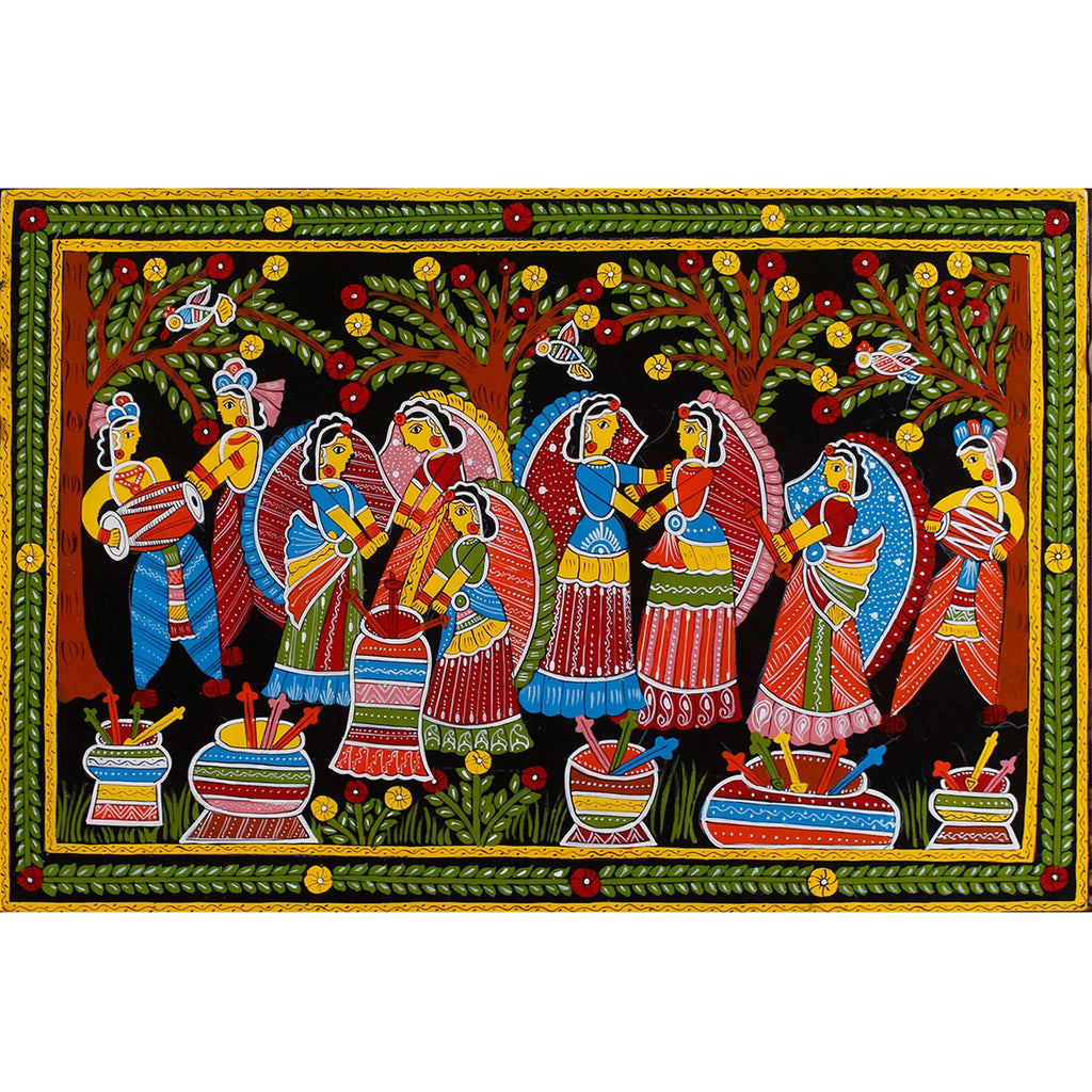 Village dance scene