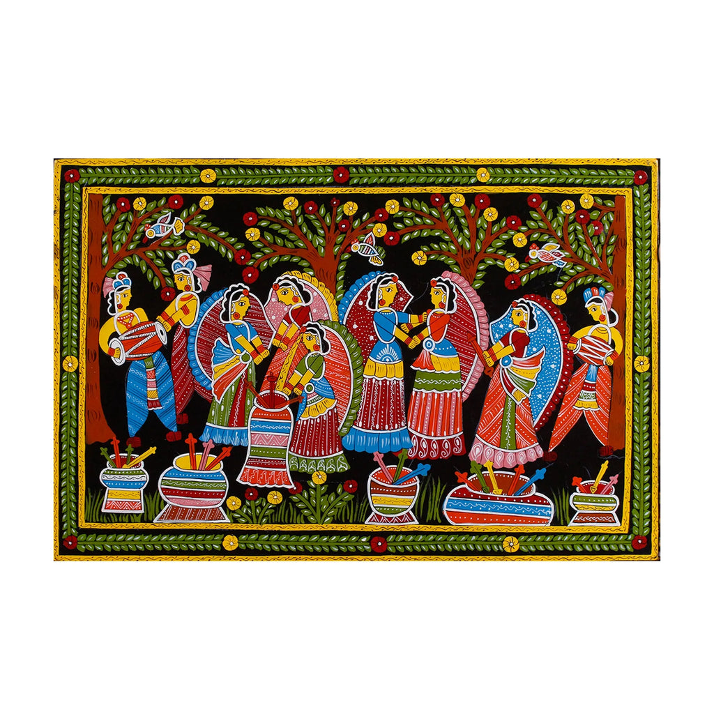 Village dance scene