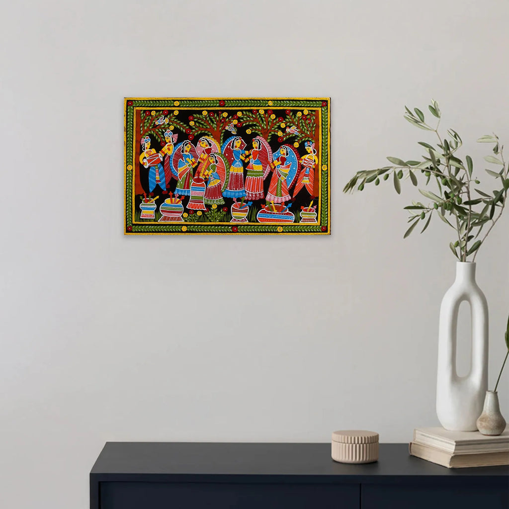 Village dance scene