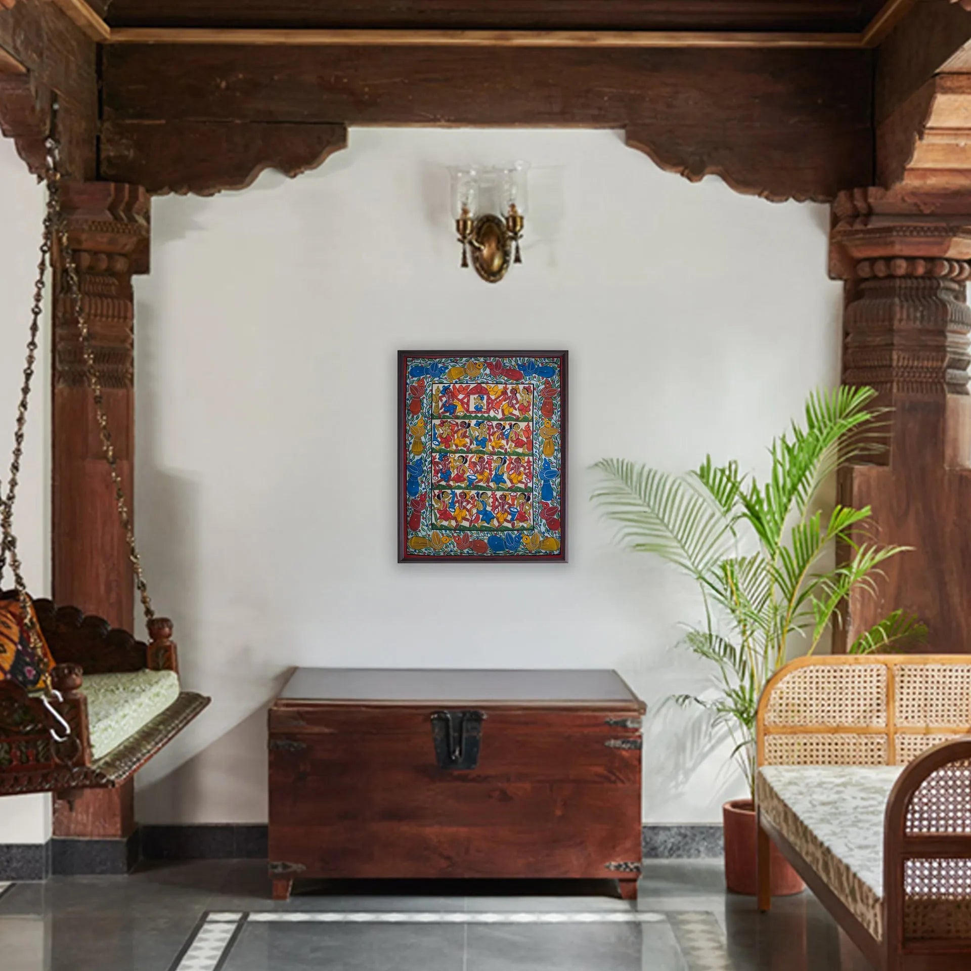 Bengal Pattachitra - Tribal dance