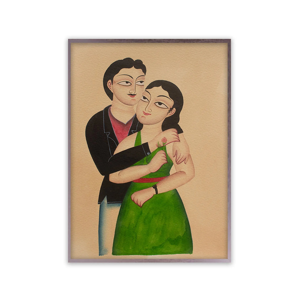 Kalighat - Lady and babu