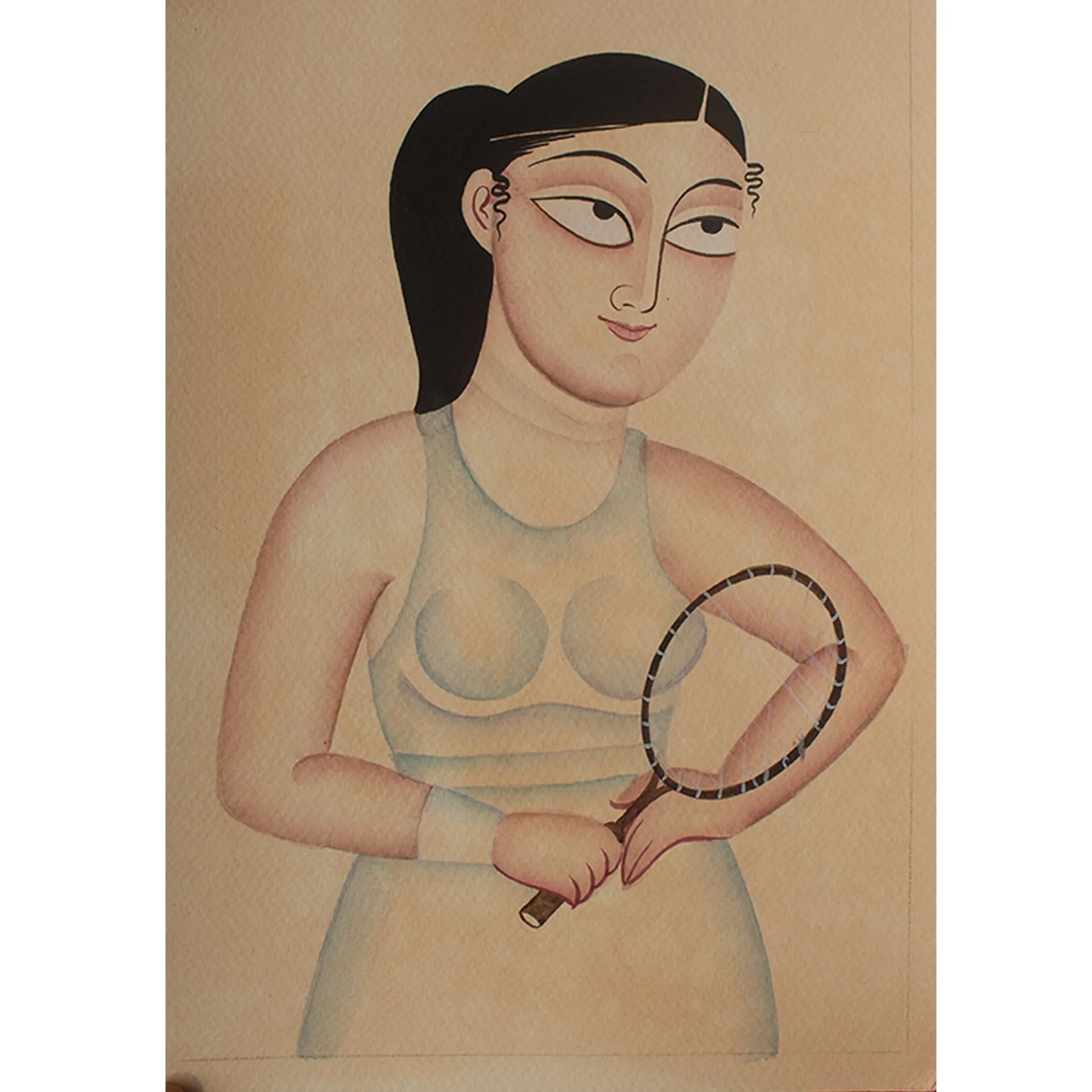 Kalighat - TT playing lady
