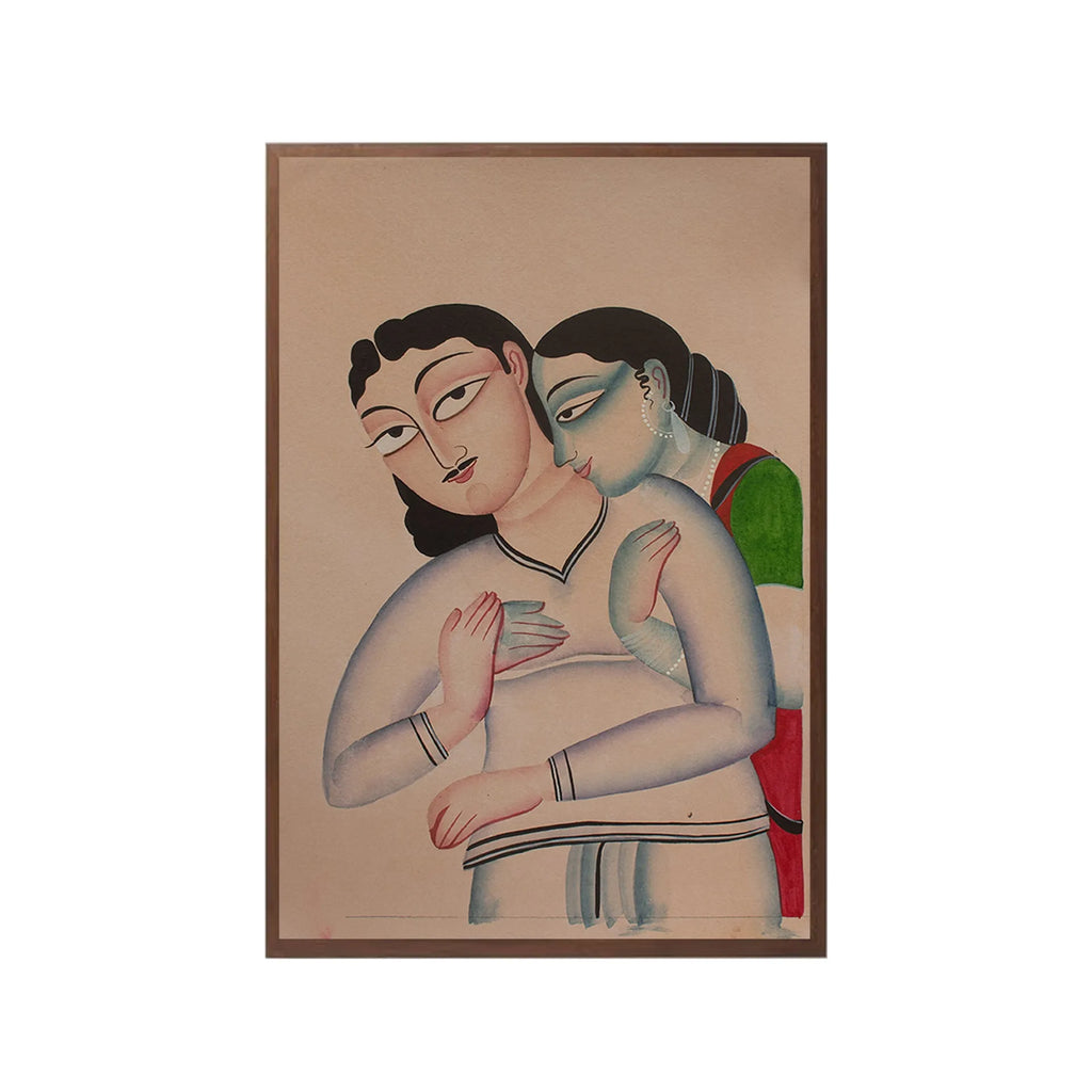Kalighat - Lady and babu