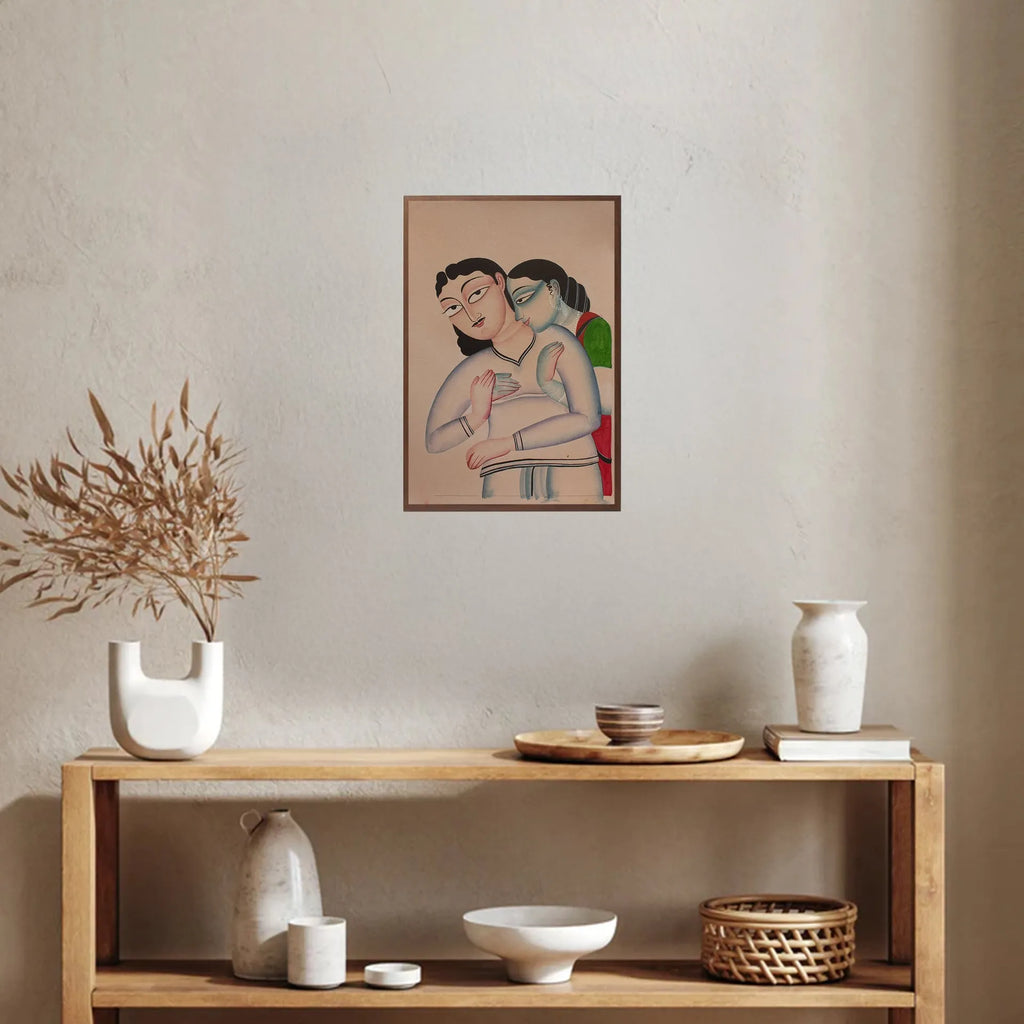 Kalighat - Lady and babu