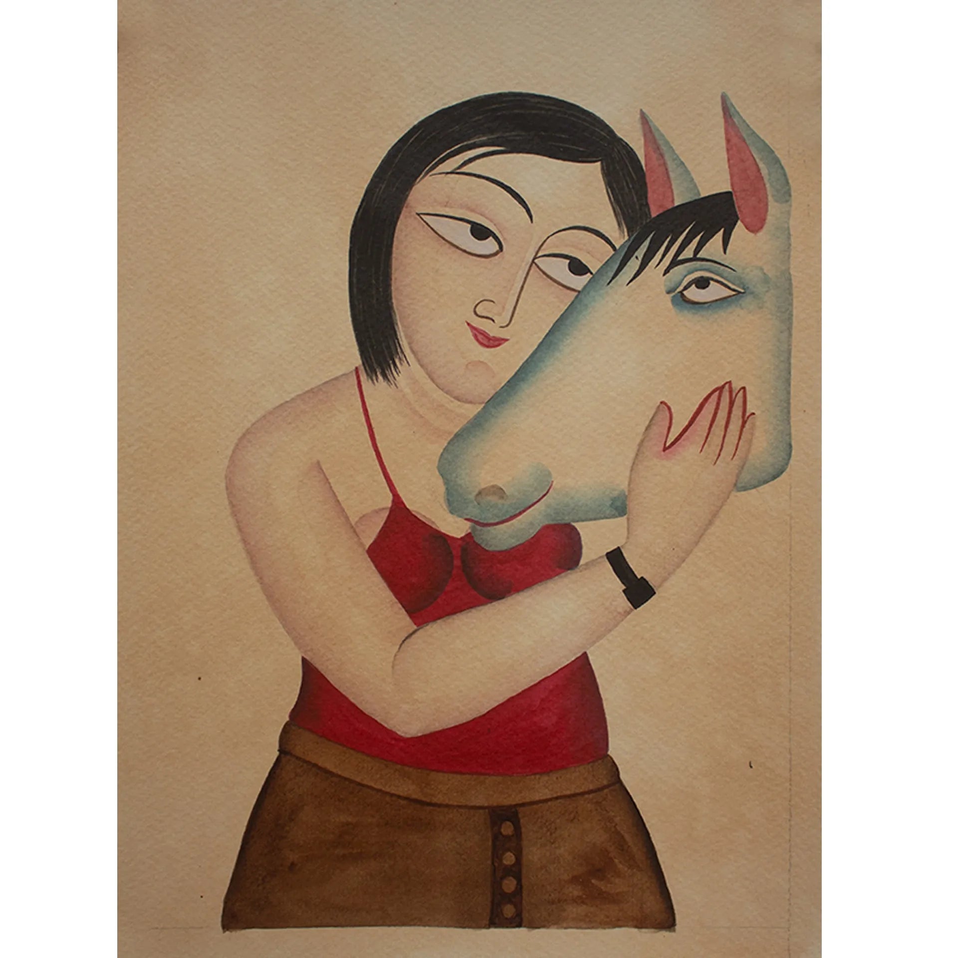 Kalighat - Modern lady