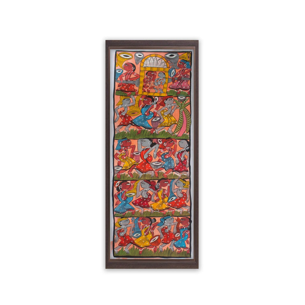 Bengal Pattachitra - Tribal life