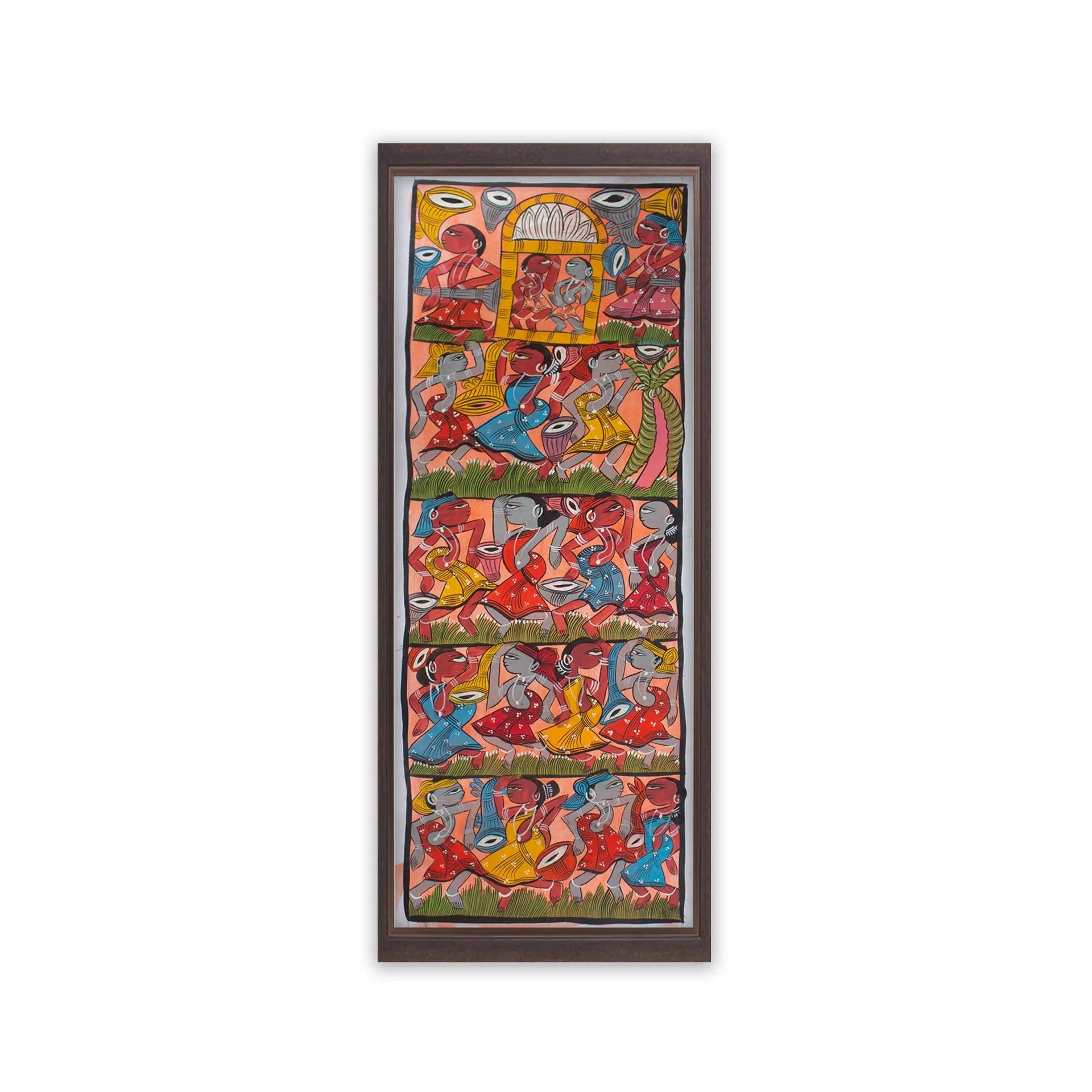 Bengal Pattachitra - Tribal life