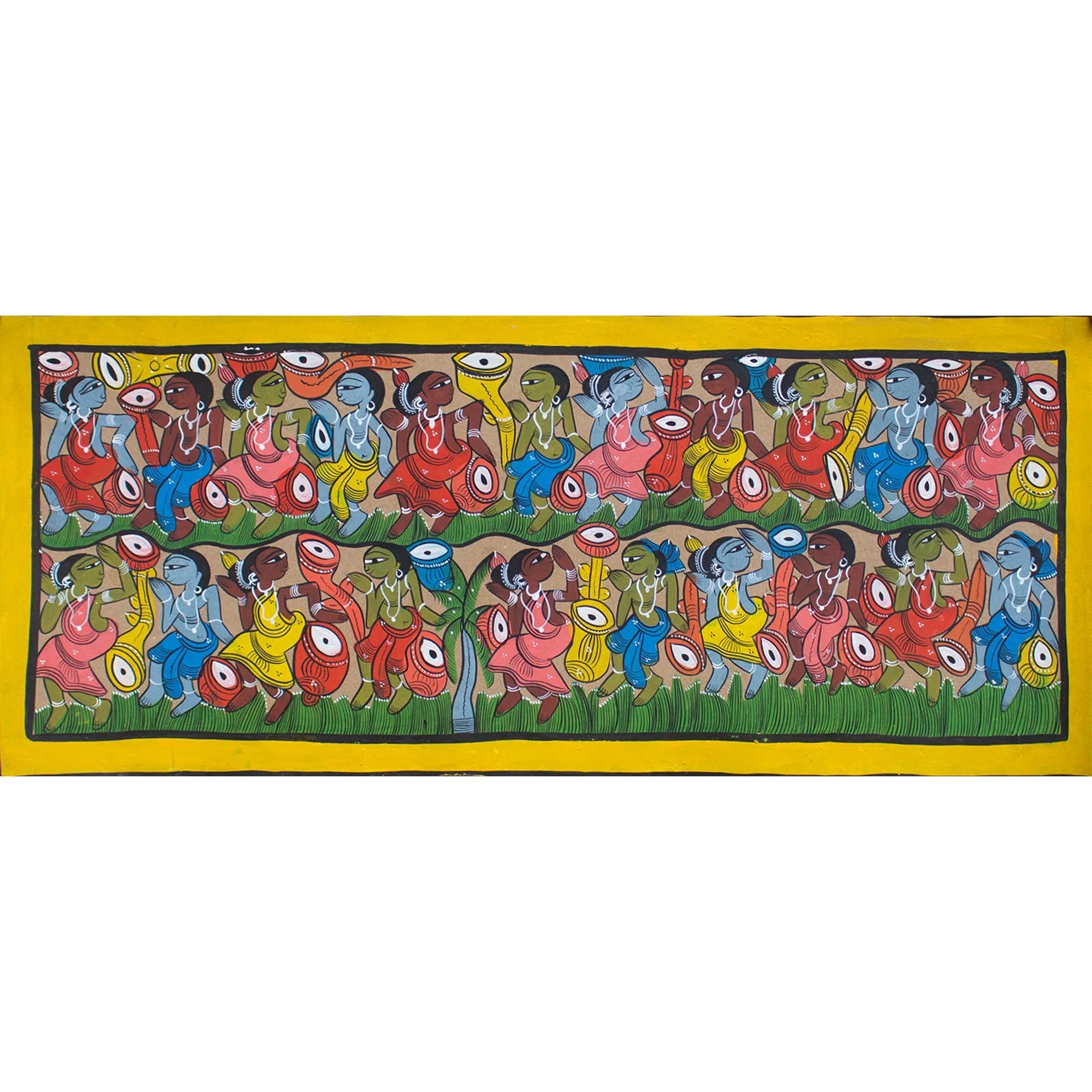 Bengal Pattachitra - Tribal life
