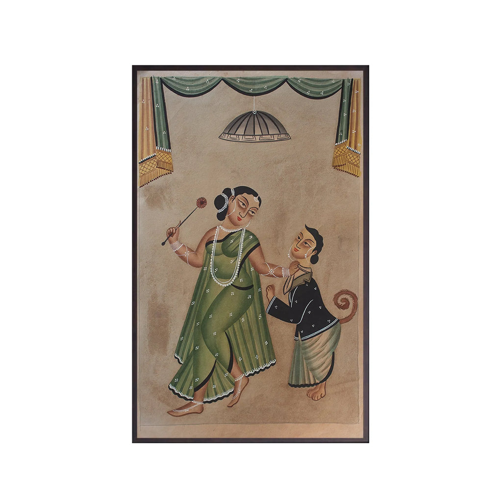Kalighat - The babu as Doggy of the biwi