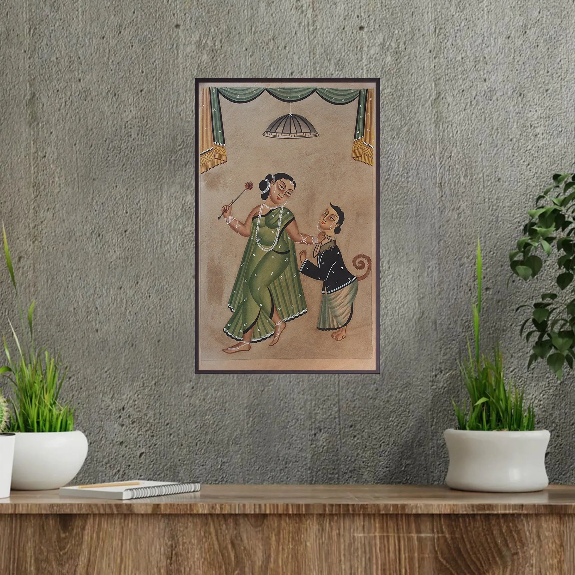 Kalighat - The babu as Doggy of the biwi