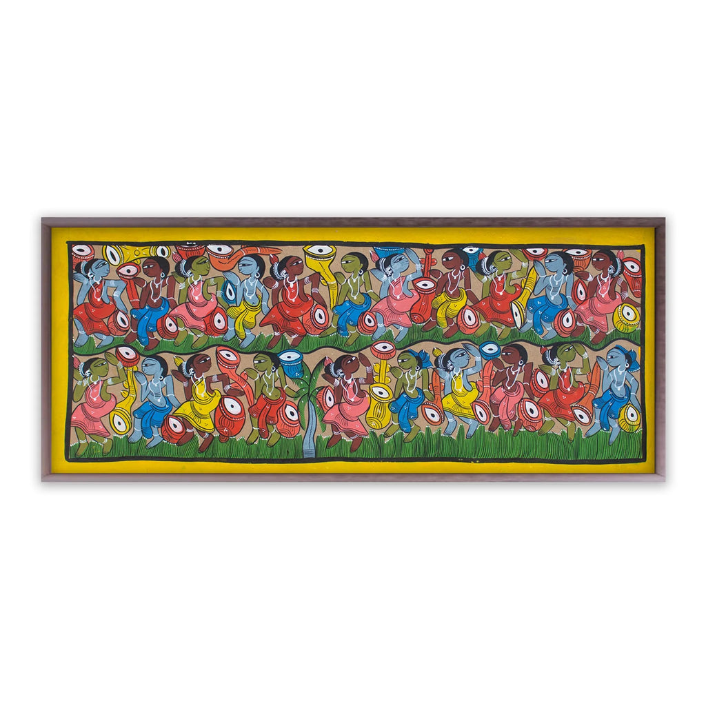 Bengal Pattachitra - Tribal life