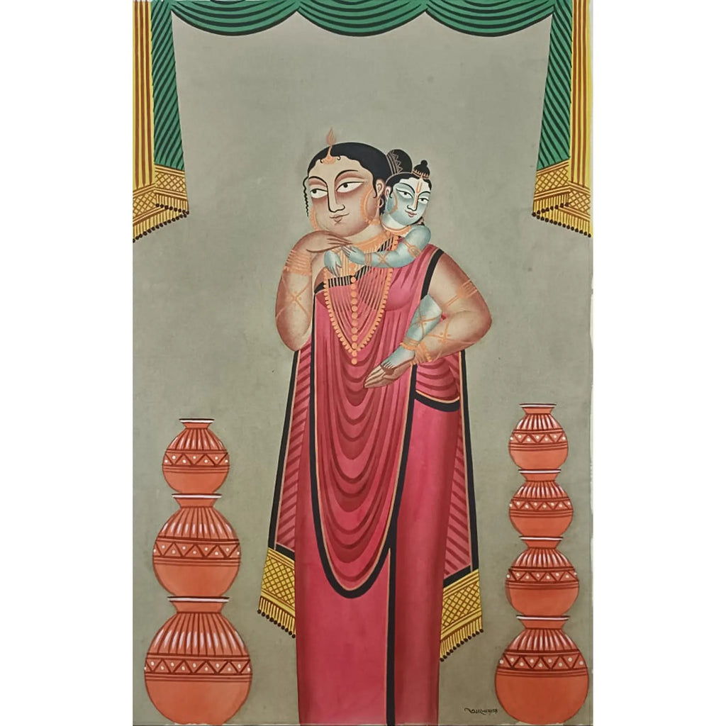Kalighat - Yashoda and Bal Krishna