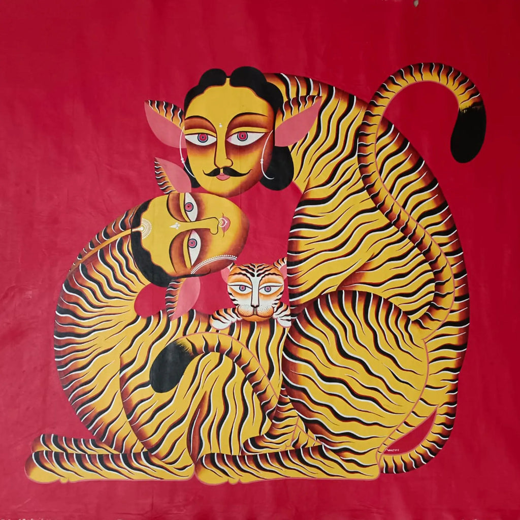 Kalighat - Tiger family