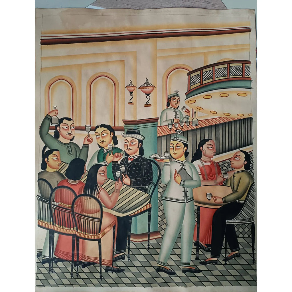 Kalighat - Partying in bar