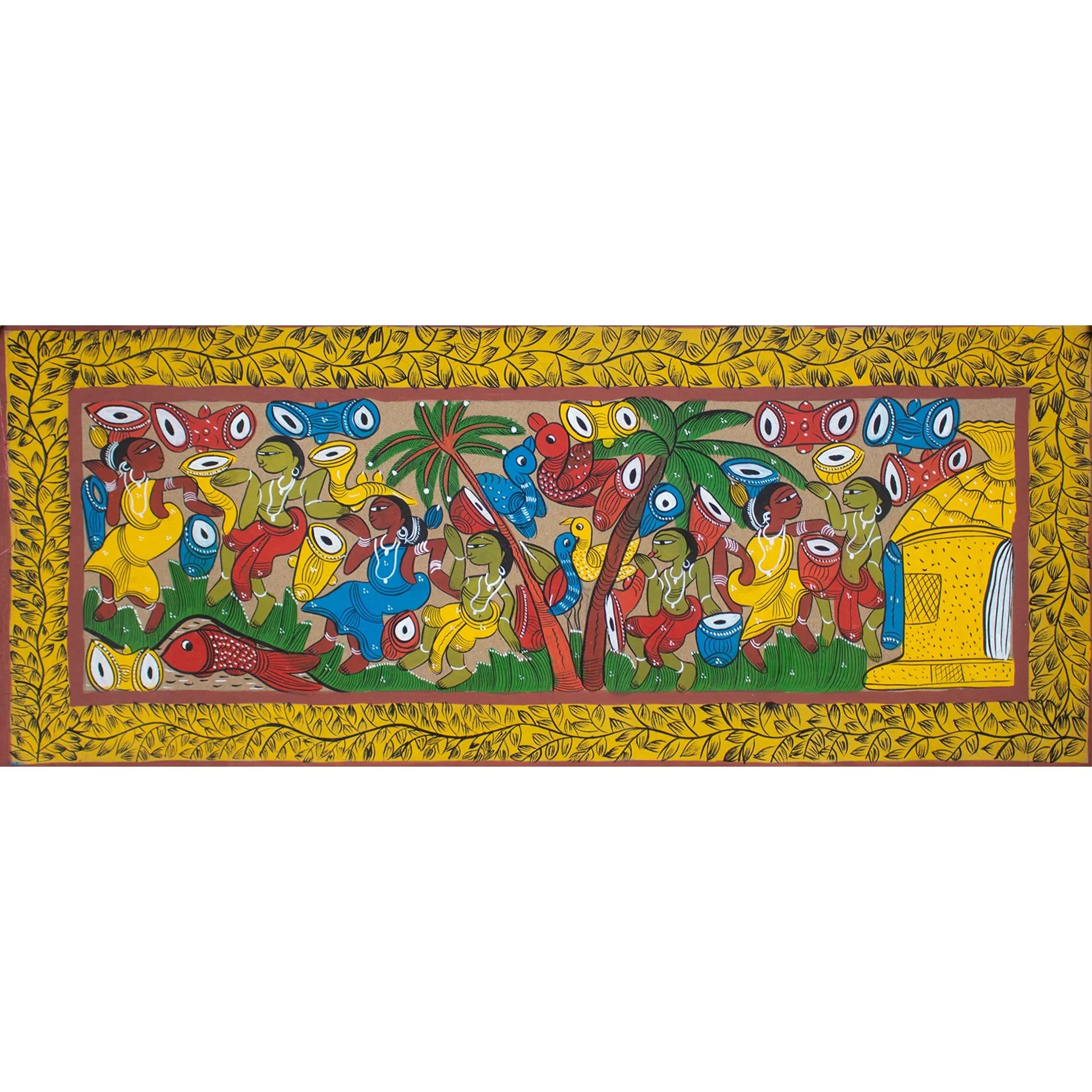 Bengal Pattachitra - Tribal life