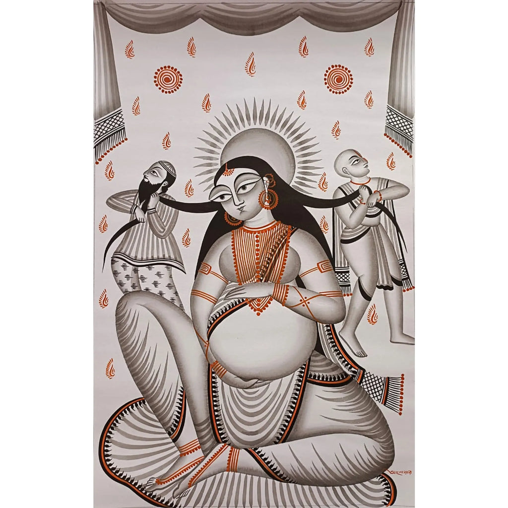 Kalighat - Bharat Mata- nurtures her chindren in womb and those children fight for her in the name of religion