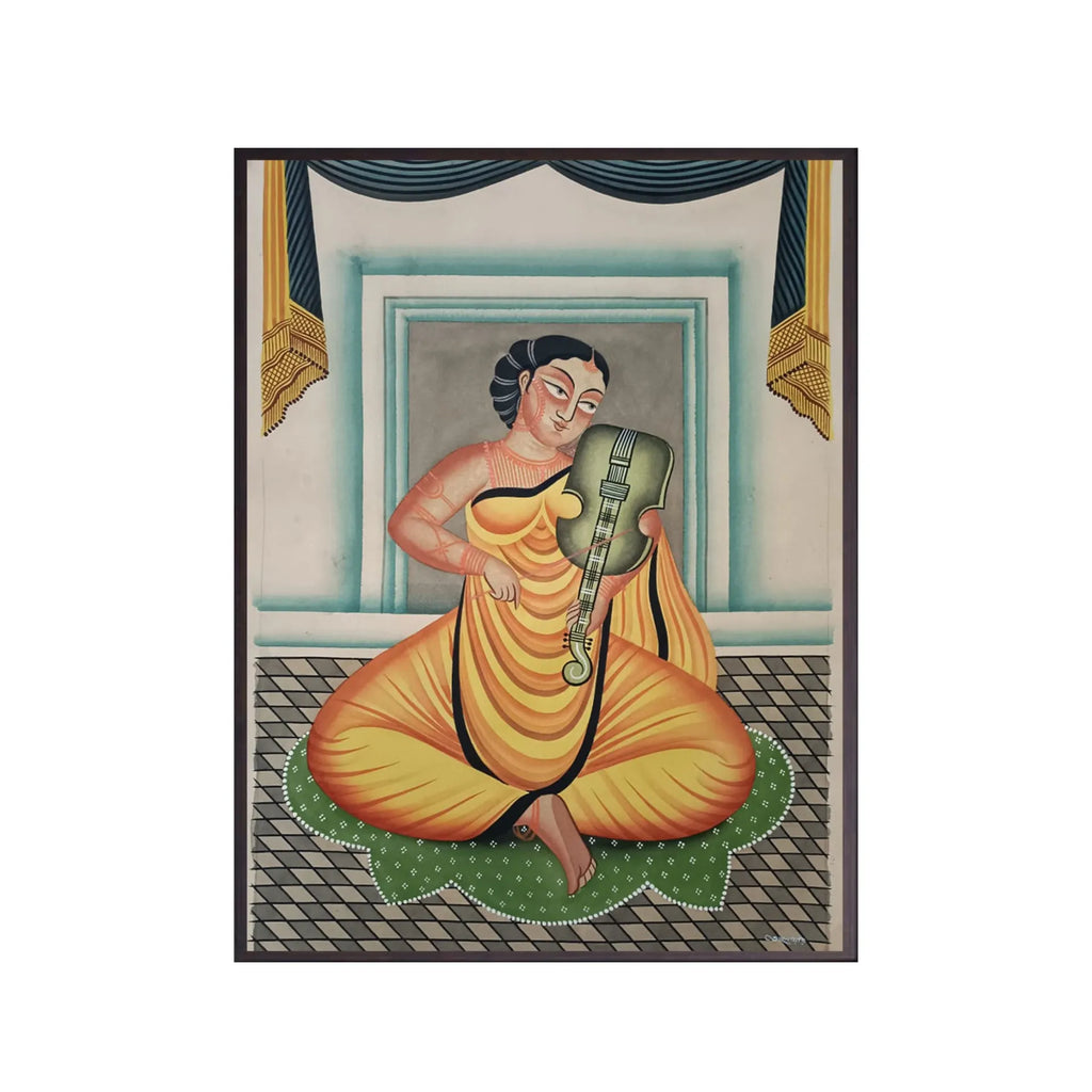 Kalighat - Biwi playing guitar