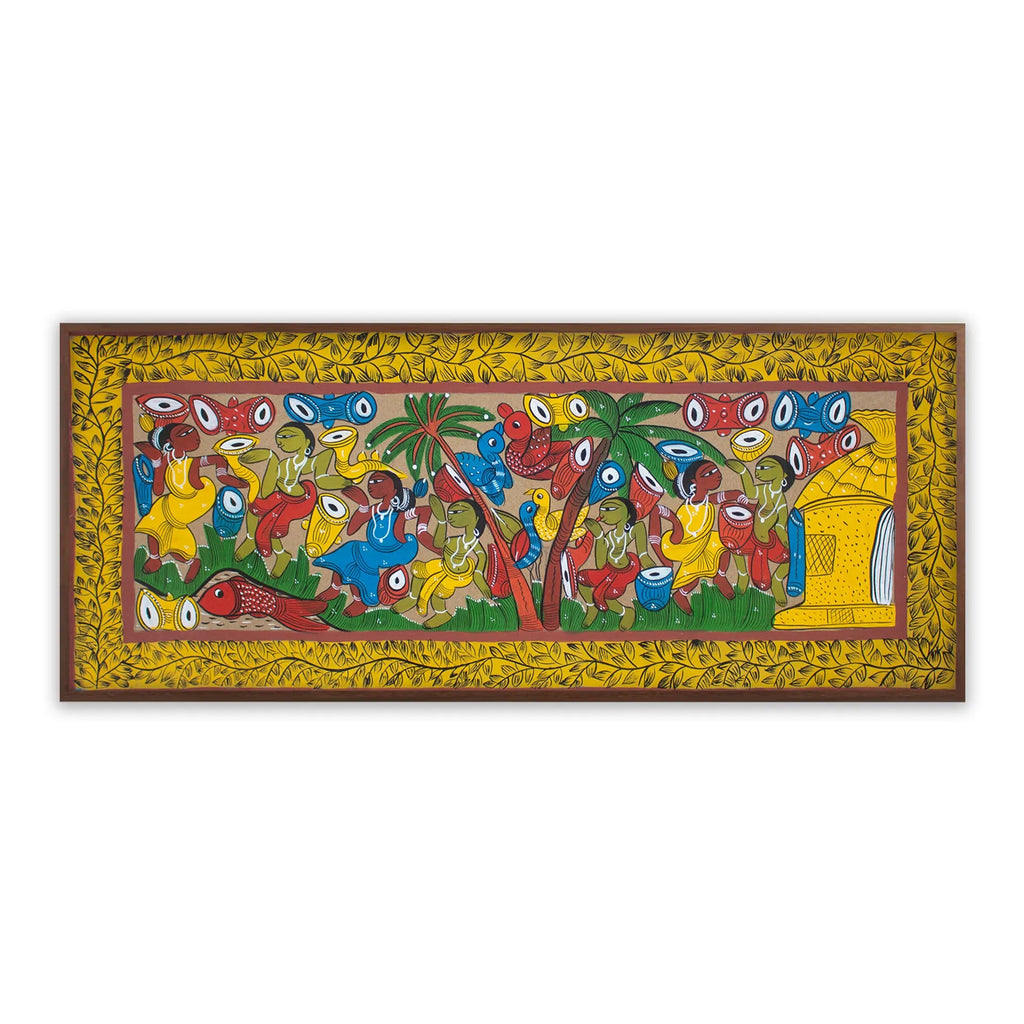 Bengal Pattachitra - Tribal life