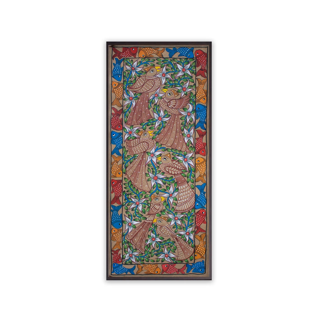 Bengal Pattachitra - Birds