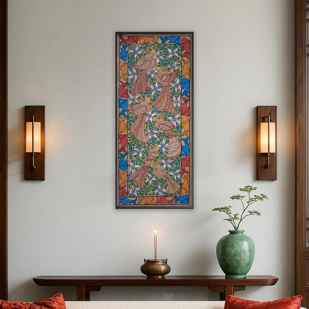 Bengal Pattachitra - Birds