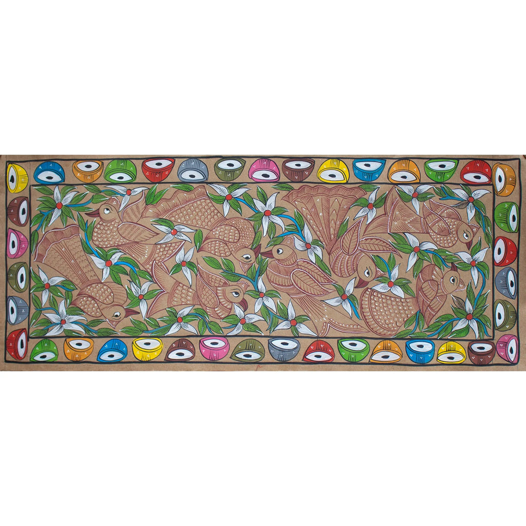 Bengal Pattachitra - Birds