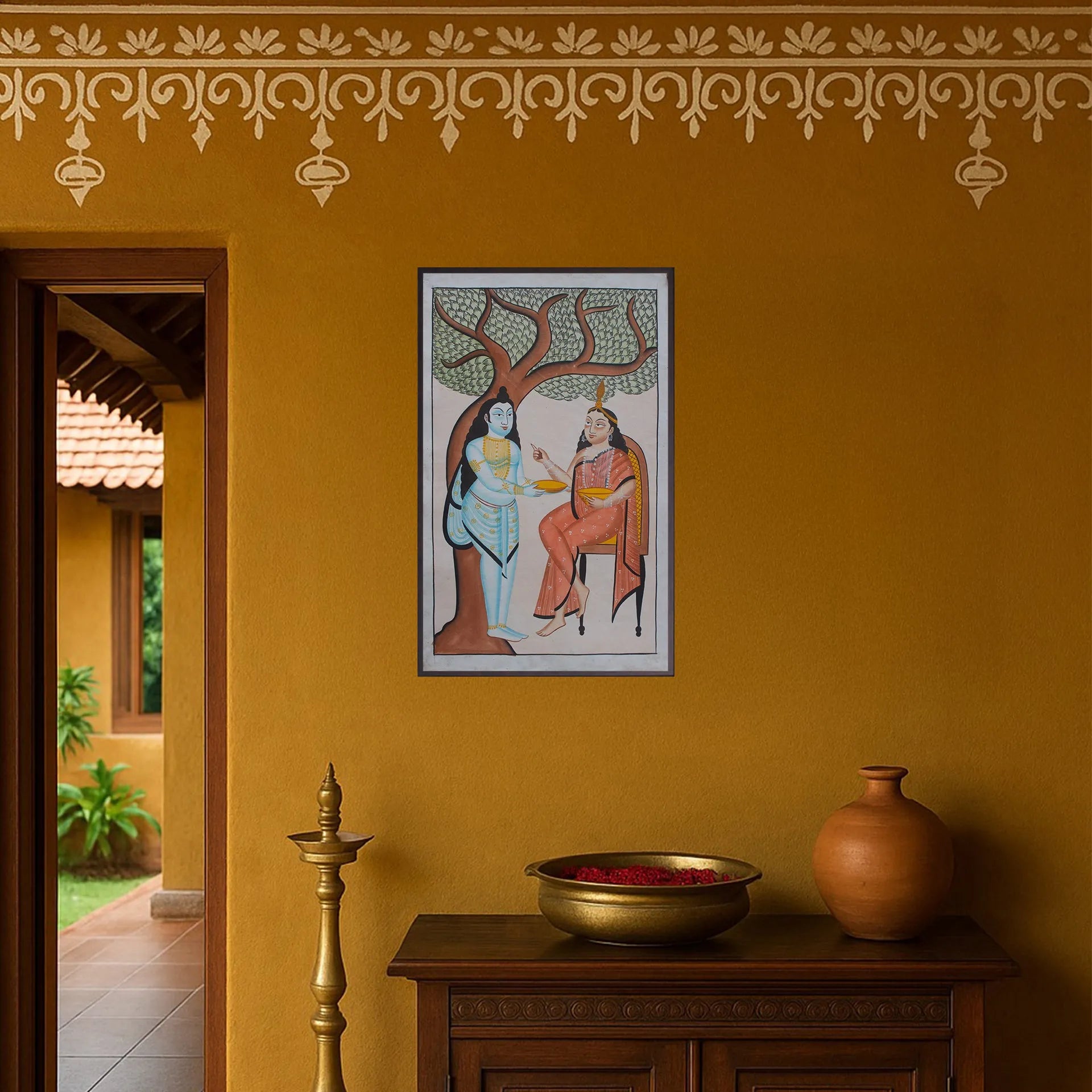 Kalighat - Babu Biwi style- Shiv Parvati