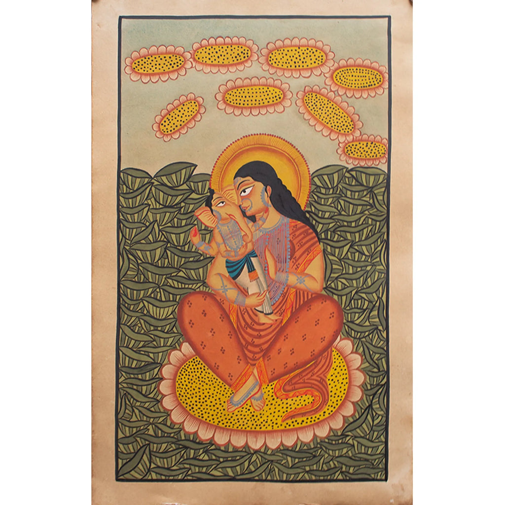 Kalighat - Kamal Kamini- Ganesh ji and Durga