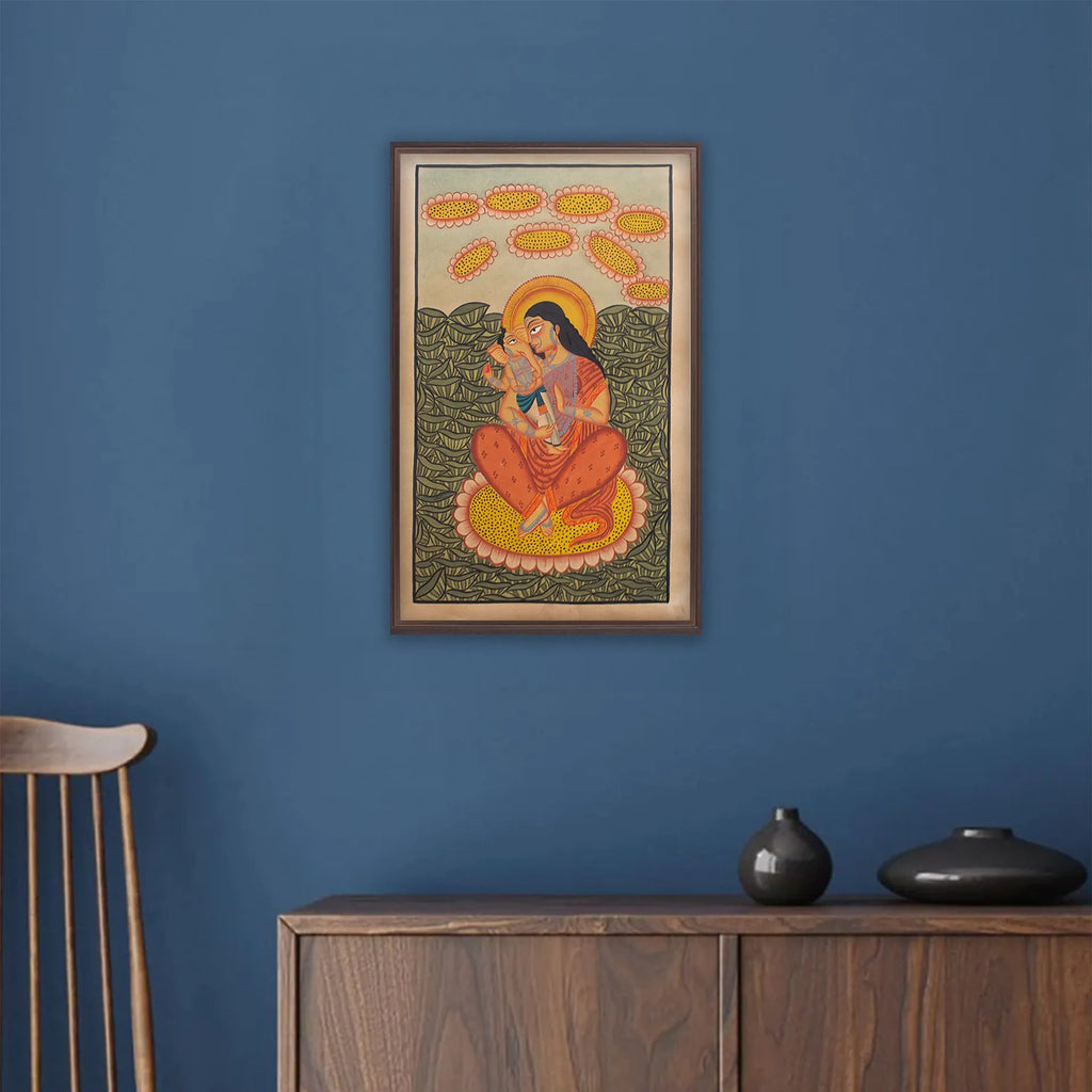 Kalighat - Kamal Kamini- Ganesh ji and Durga