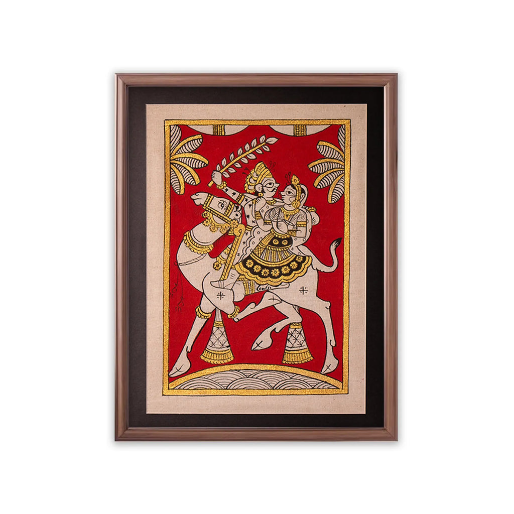 Phad - Medium traditional Phad with golden touch